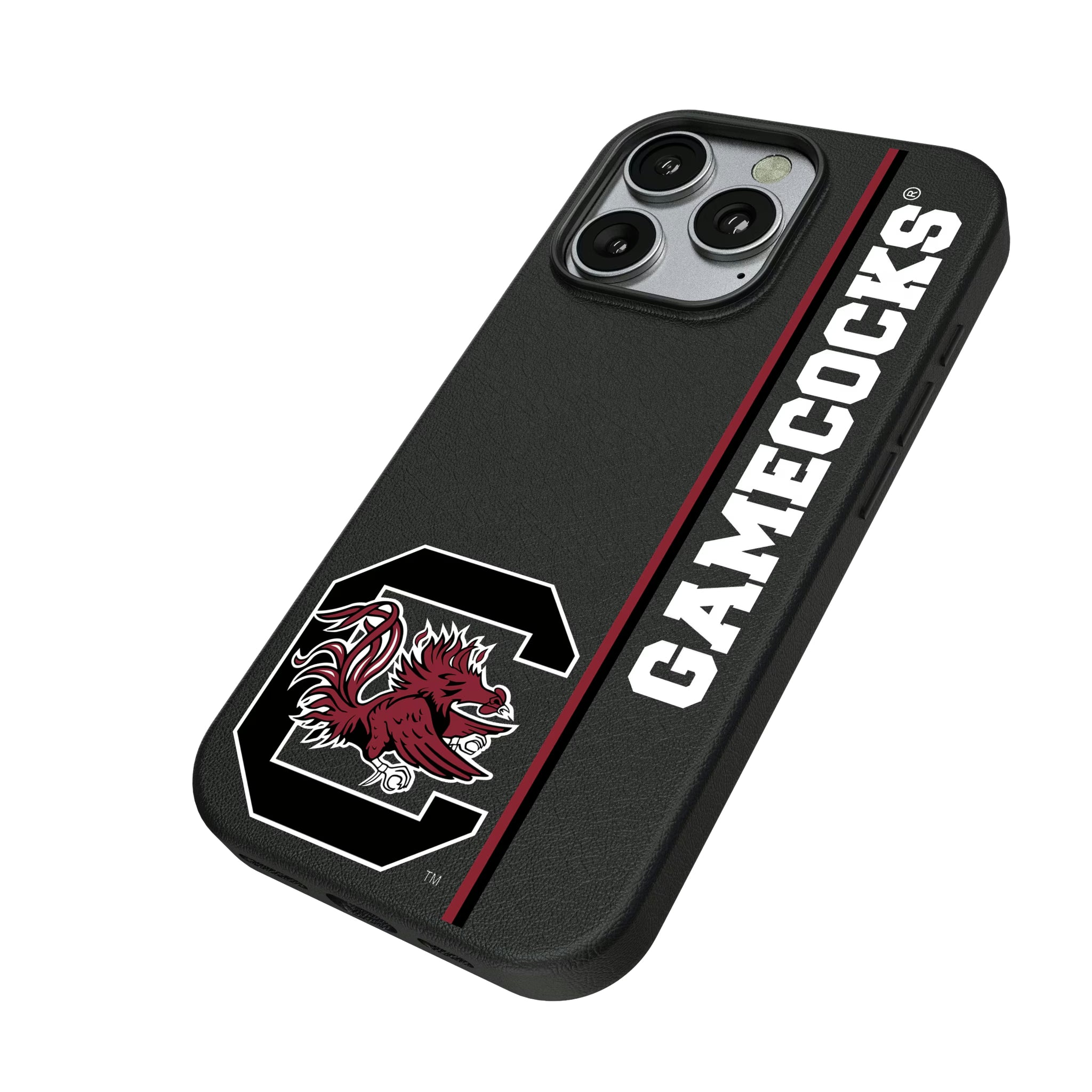 University of South Carolina Gamecocks Sidebar iPhone MagSafe Compatible Phone Case for Apple iPhone - Isometric View