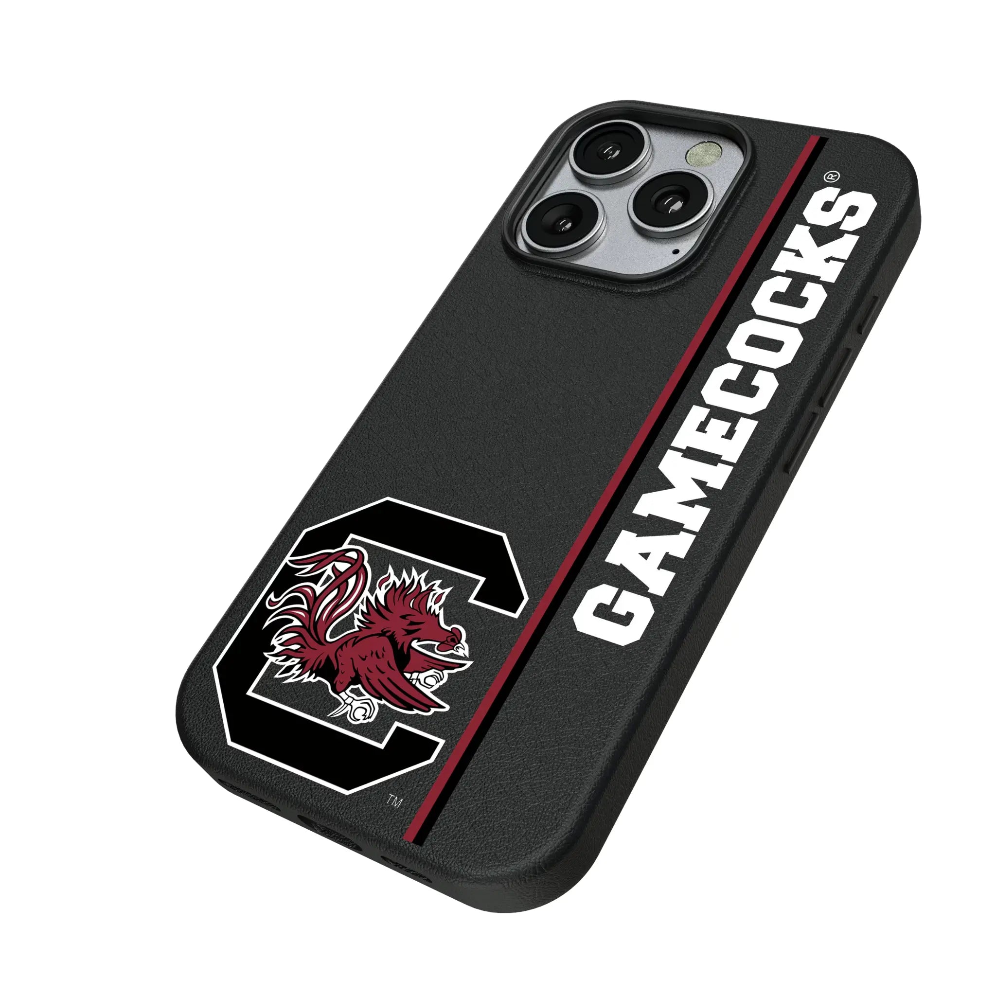 University of South Carolina Gamecocks Sidebar iPhone MagSafe Compatible Phone Case for Apple iPhone - Isometric View
