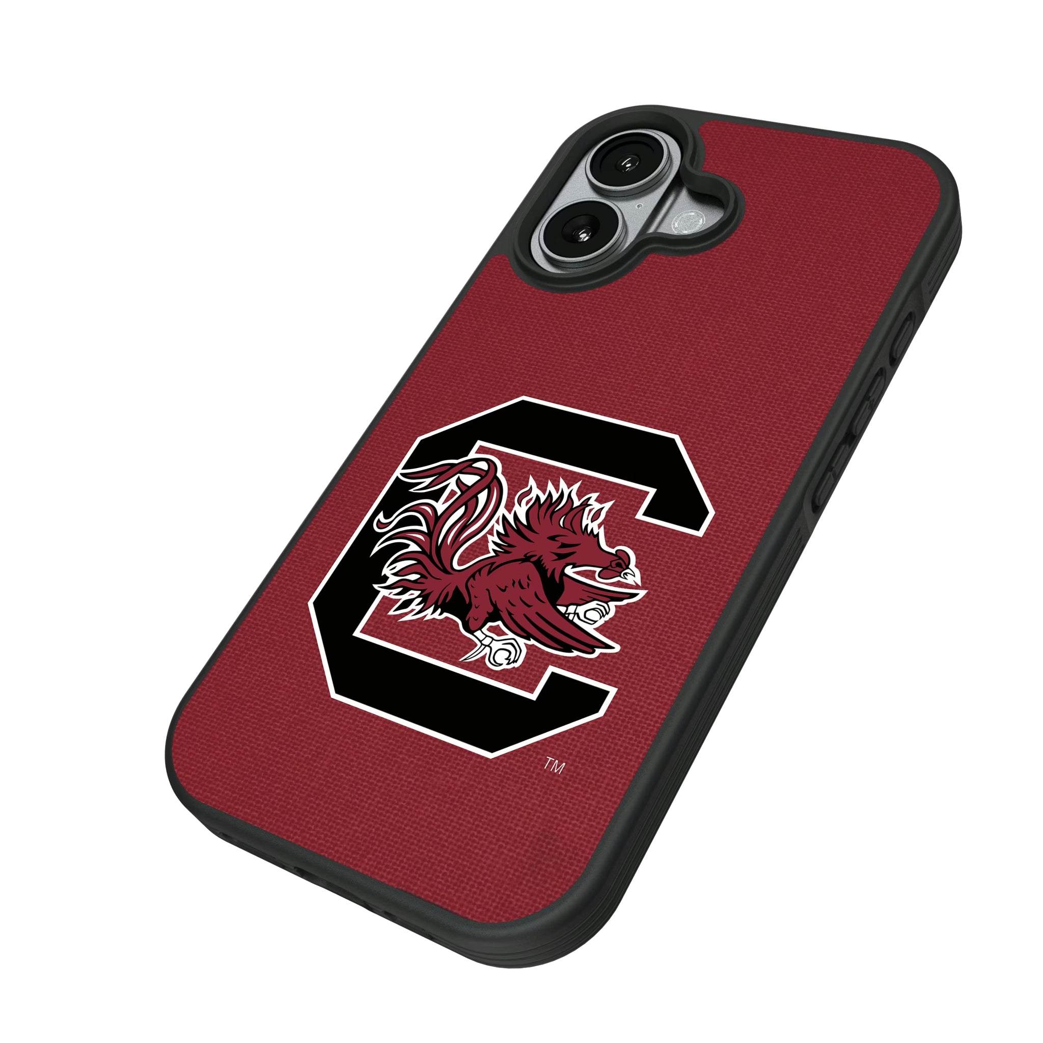 University of South Carolina Gamecocks Solid iPhone Bump Phone Case for Apple iPhone - Isometric View#Device_iPhone 17