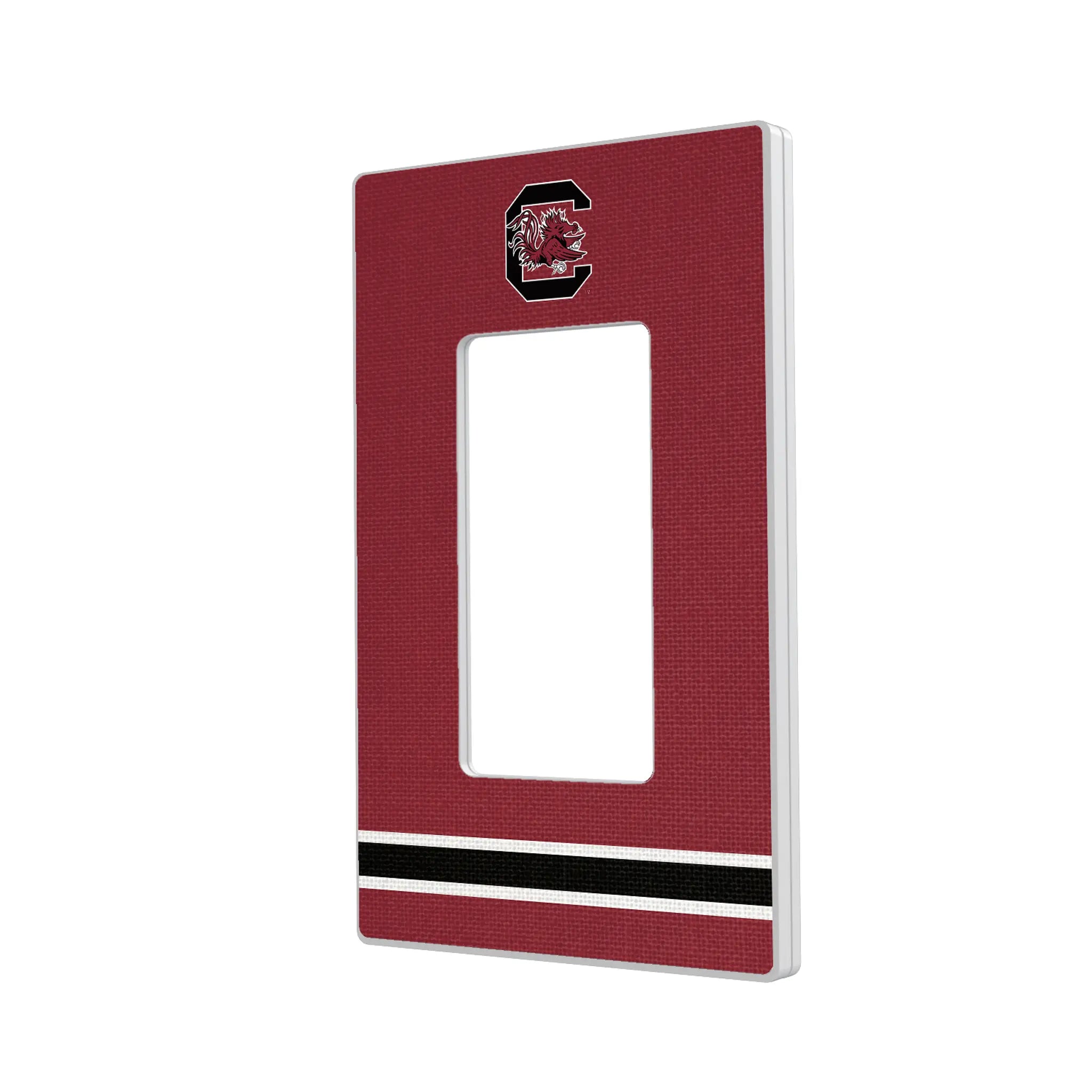 University of South Carolina Gamecocks Stripe Hidden-Screw Light Switch Plate#Style_Single Rocker