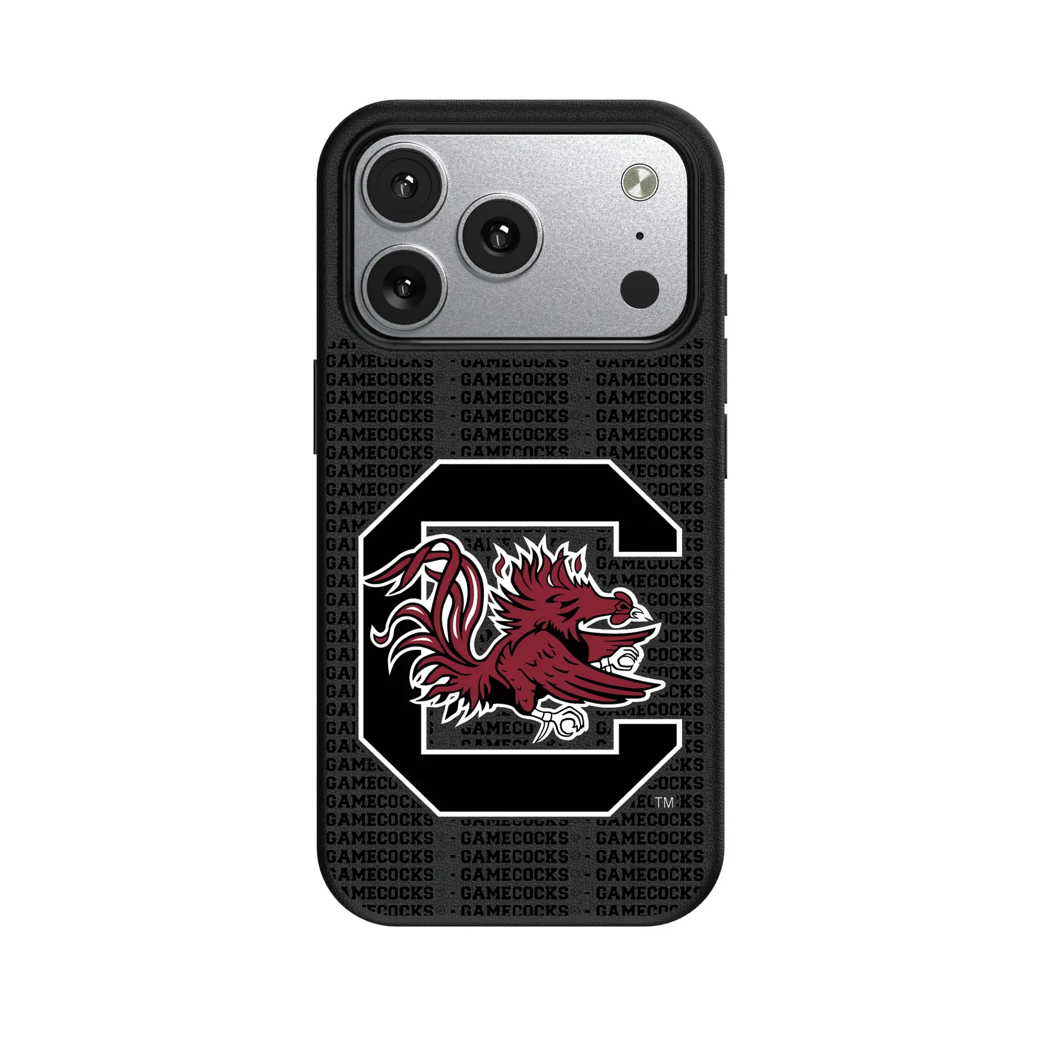 University of South Carolina Gamecocks Text Backdrop iPhone MagSafe Compatible Phone Case for Apple iPhone#Device_iPhone 17 Pro