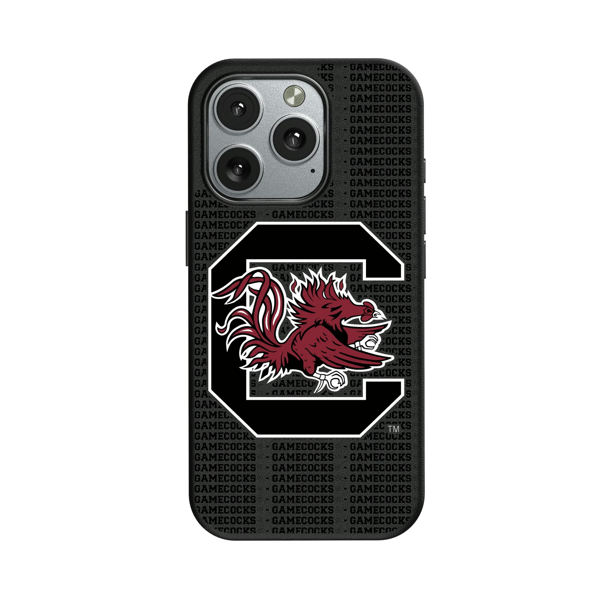 University of South Carolina Gamecocks Text Backdrop iPhone MagSafe Compatible Phone Case for Apple iPhone
