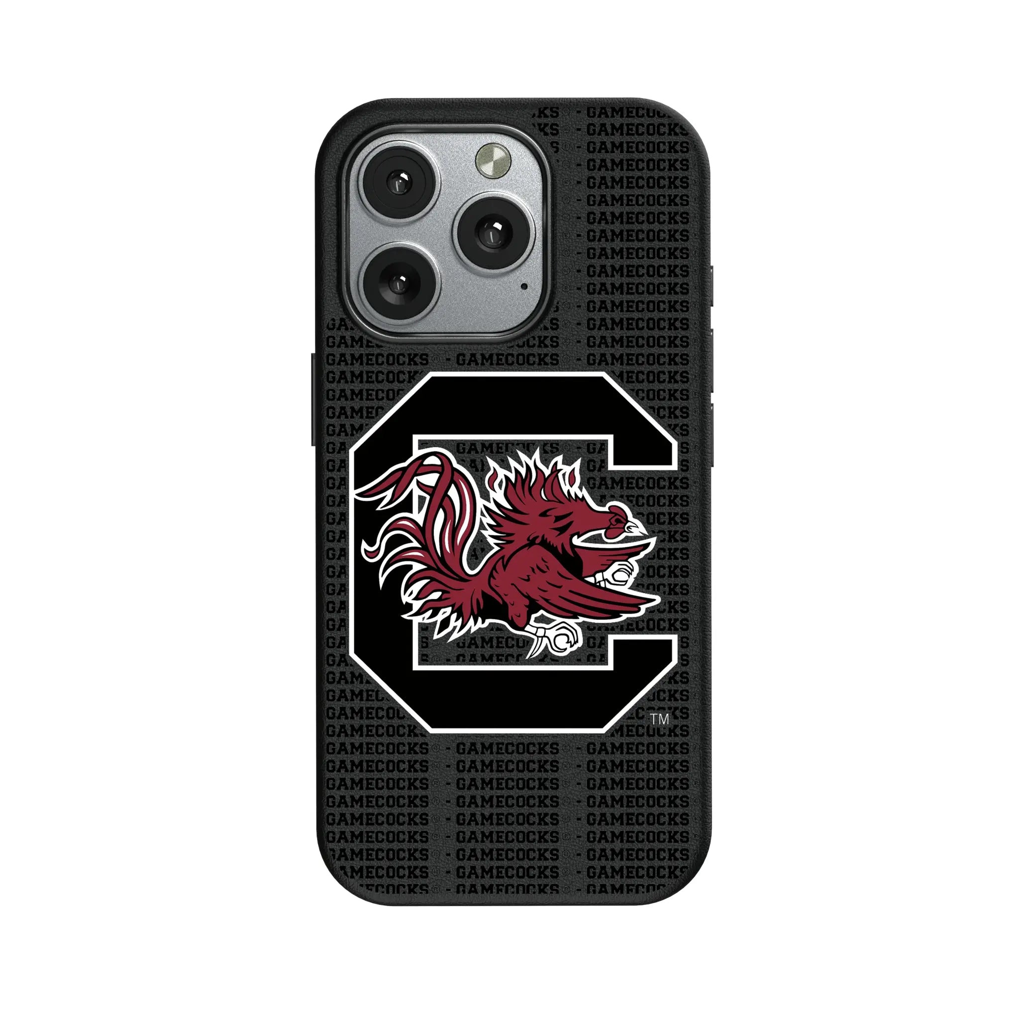 University of South Carolina Gamecocks Text Backdrop iPhone MagSafe Compatible Phone Case for Apple iPhone