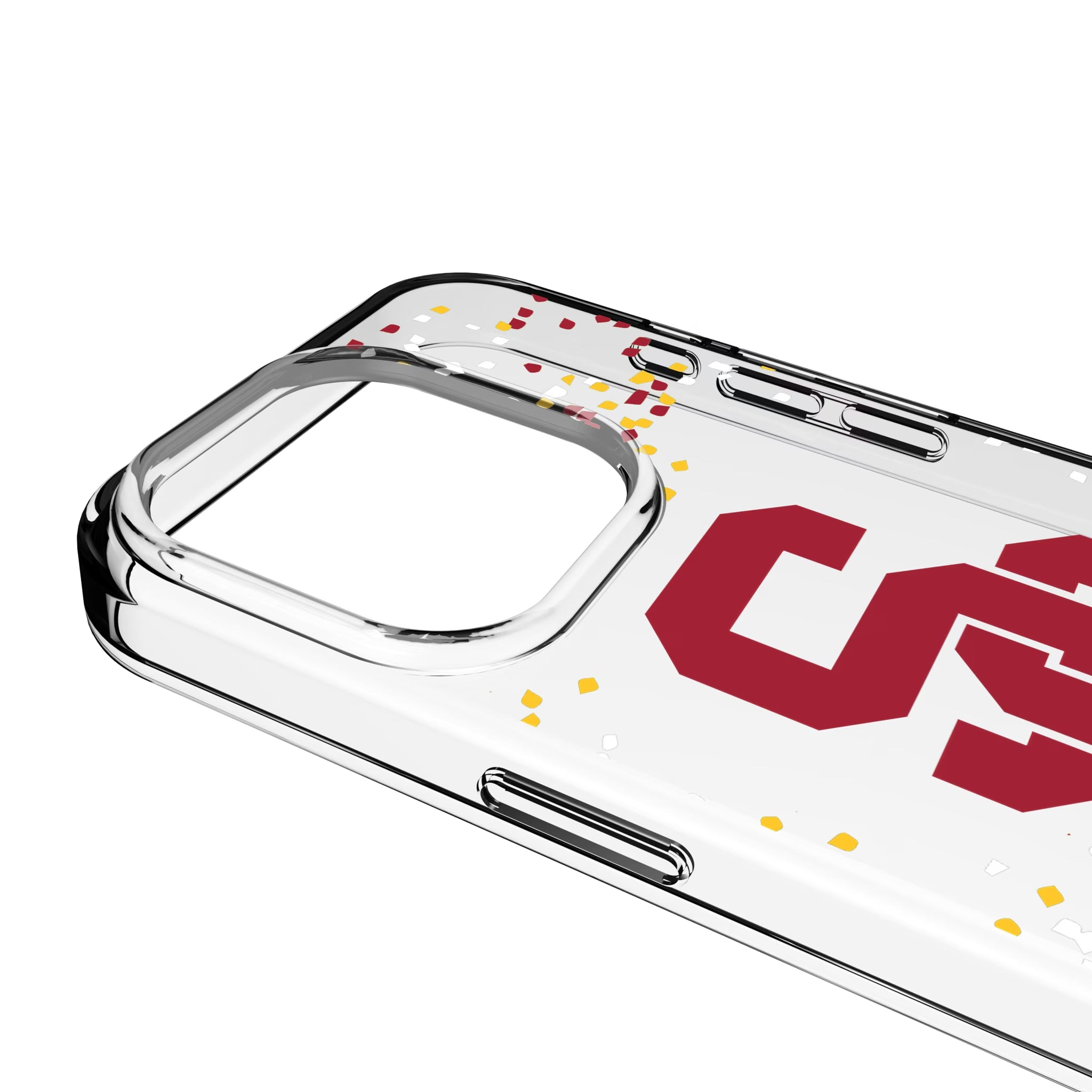 University of Southern California Trojans Confetti iPhone Clear Phone Case for Apple iPhone - Detail