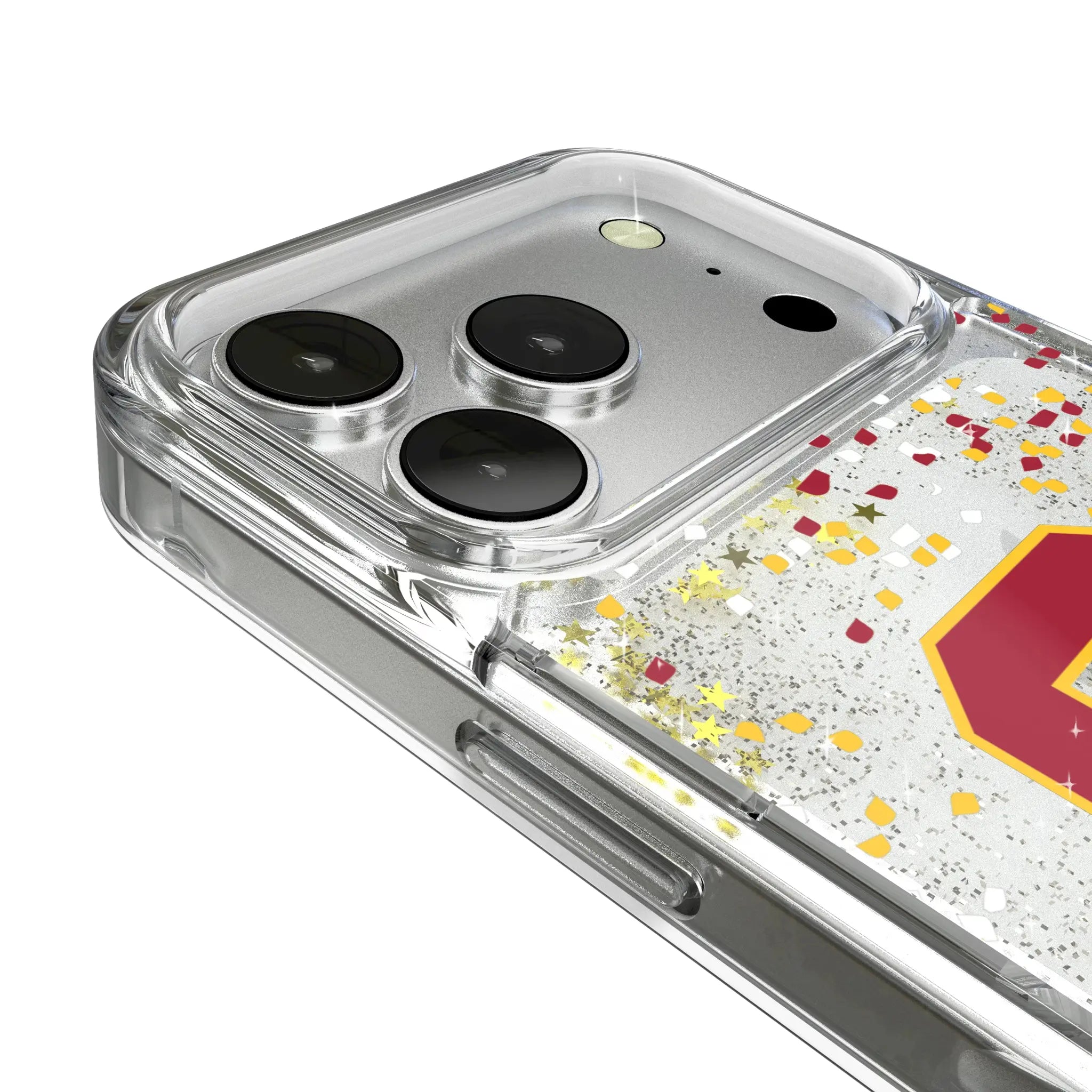 University of Southern California Trojans Confetti iPhone Glitter Phone Case for Apple iPhone - Detail