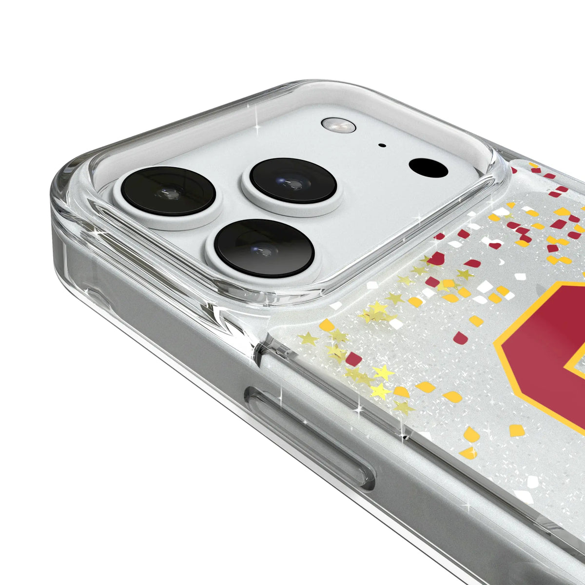 University of Southern California Trojans Confetti iPhone Glitter Phone Case for Apple iPhone - Detail#Device_iPhone 18 Pro