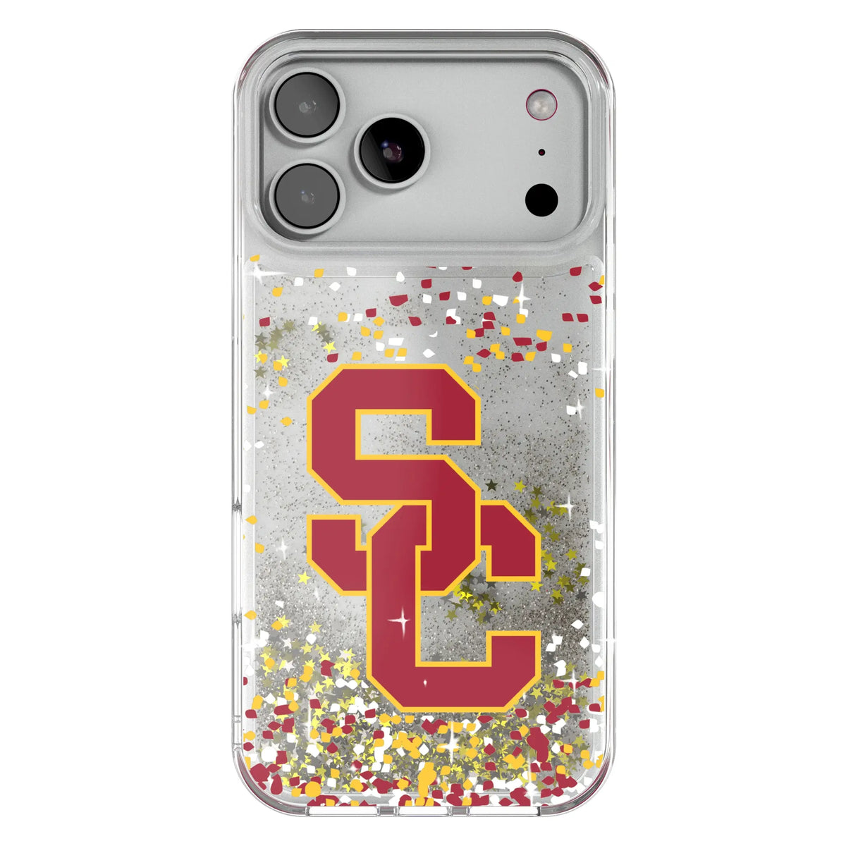 University of Southern California Trojans Confetti Glitter Phone Case for Apple iPhone