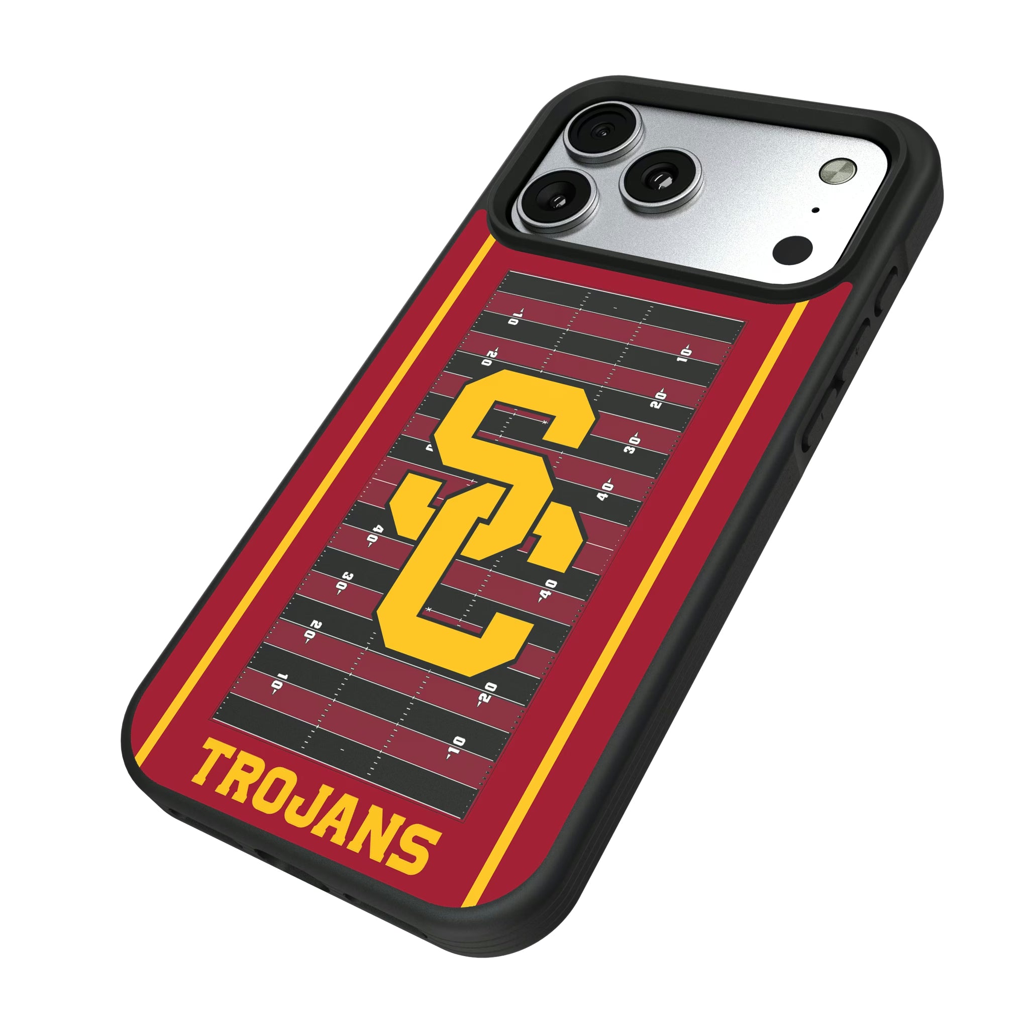 University of Southern California Trojans Field iPhone Bump Phone Case for Apple iPhone - Isometric View#Device_iPhone 17 Pro Max