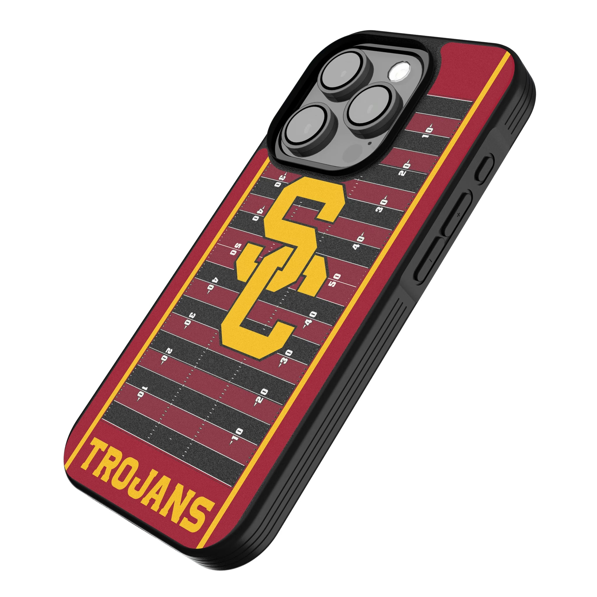 University of Southern California Trojans Field iPhone Bump Phone Case for Apple iPhone - Isometric View