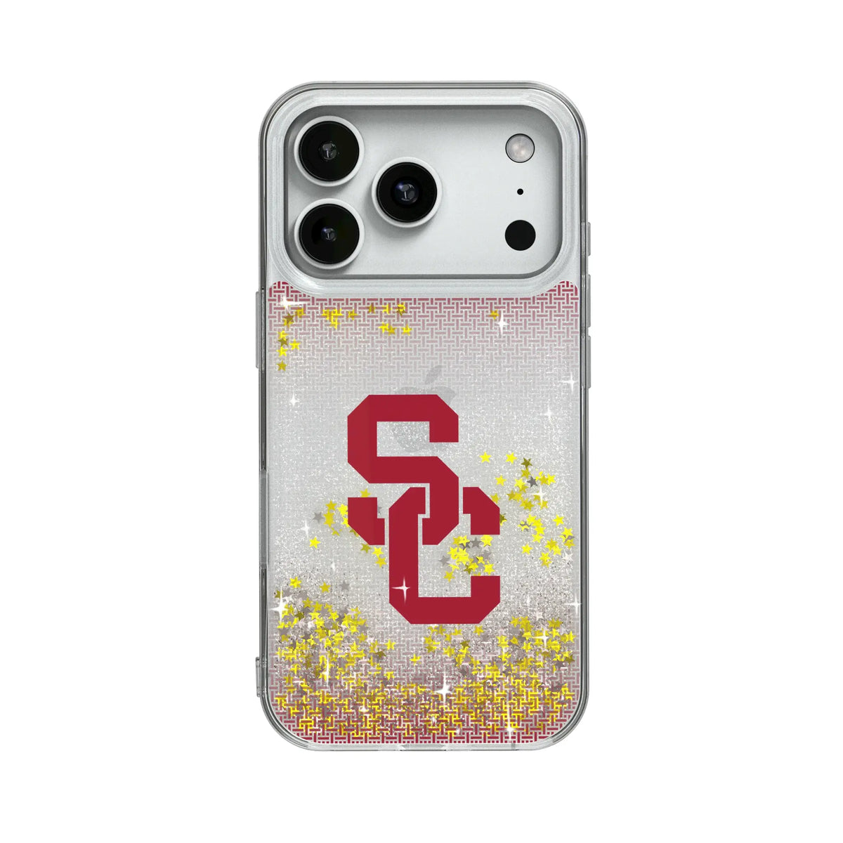 University of Southern California Trojans Linen Glitter Phone Case for Apple iPhone