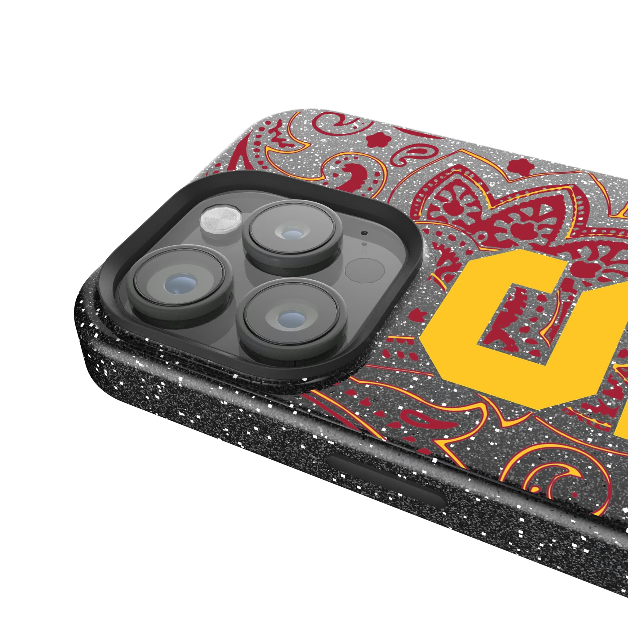 University of Southern California Trojans Paisley iPhone Bling Phone Case for Apple iPhone - Detail