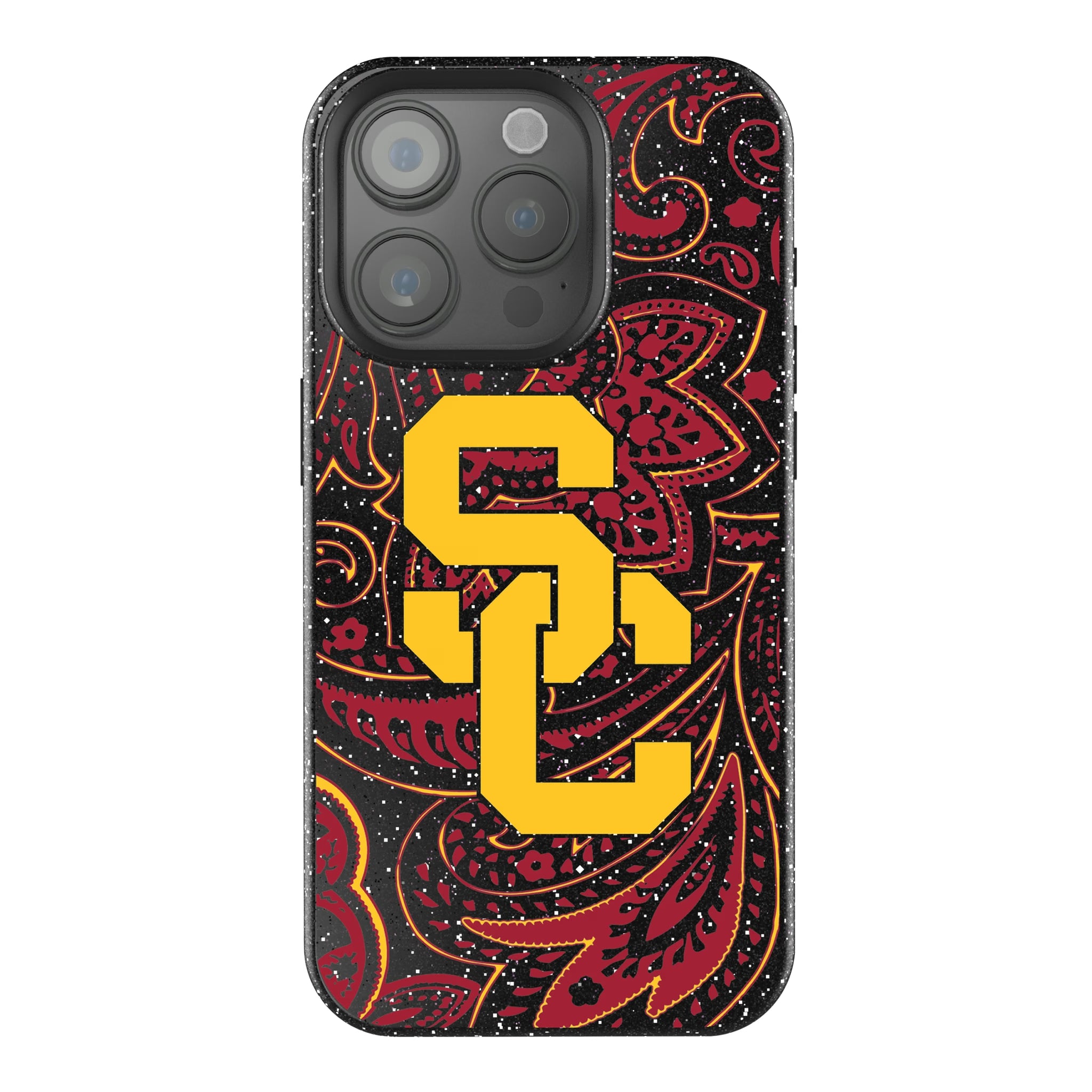 University of Southern California Trojans Paisley iPhone Bling Phone Case for Apple iPhone