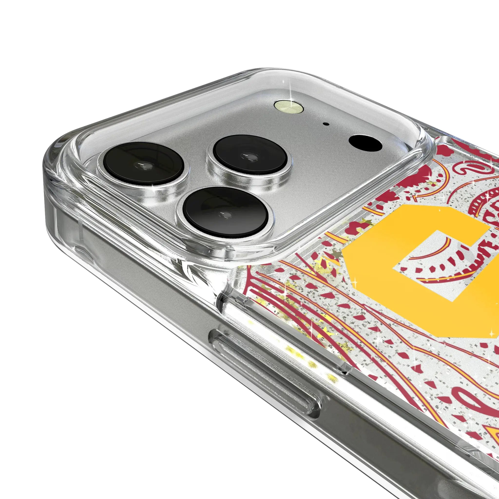 University of Southern California Trojans Paisley iPhone Glitter Phone Case for Apple iPhone - Detail