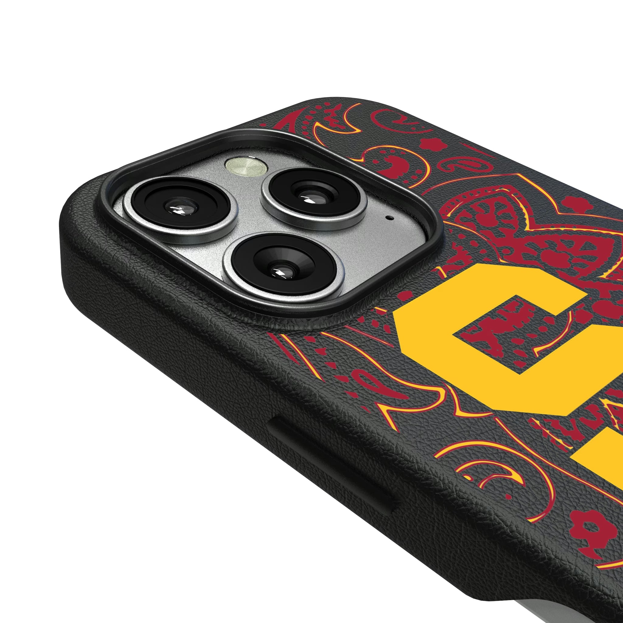 University of Southern California Trojans Paisley iPhone MagSafe Compatible Phone Case for Apple iPhone - Detail