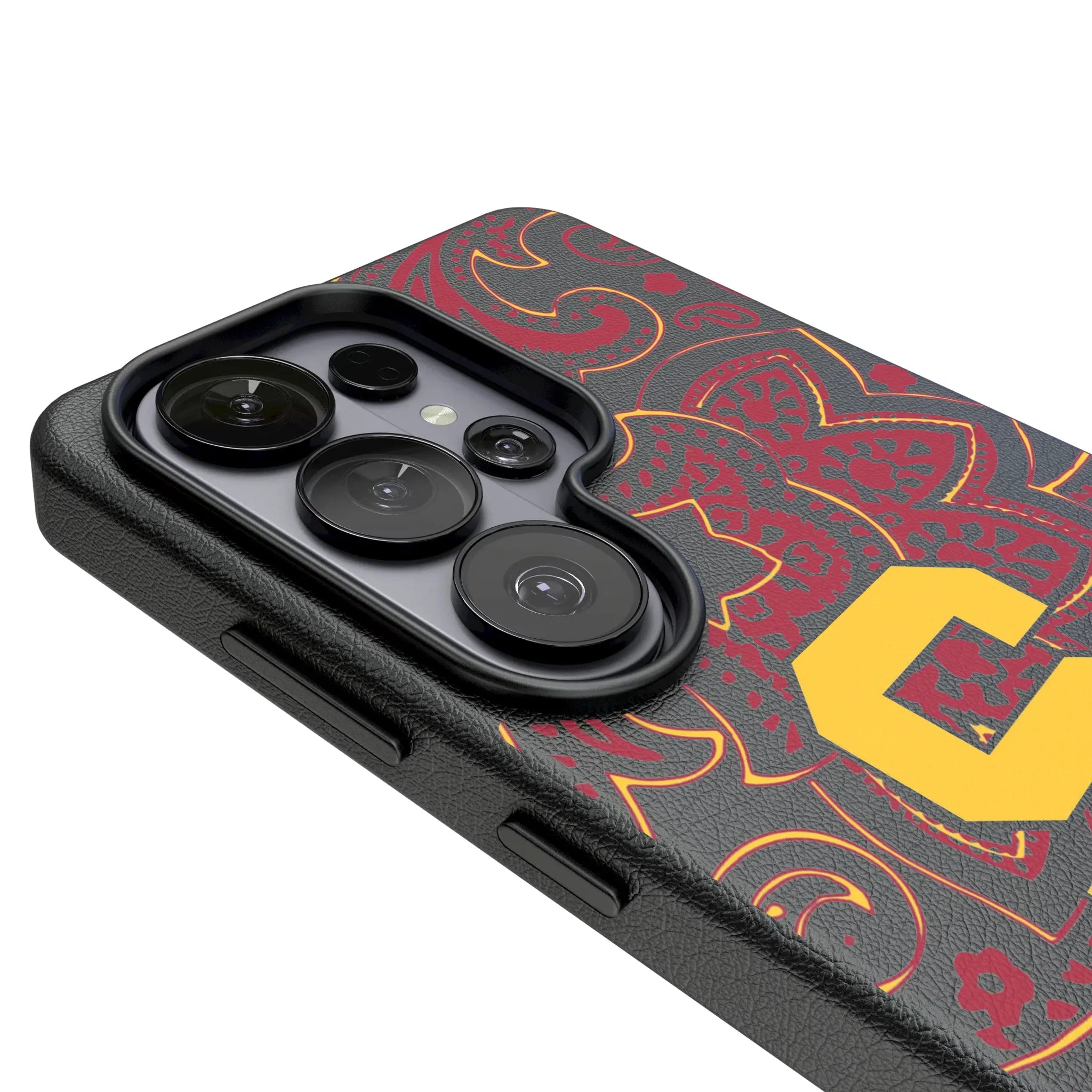 University of Southern California Trojans Paisley Galaxy MagSafe Compatible Phone Case for Samsung Galaxy - Detail#Device_Galaxy S26 Ultra