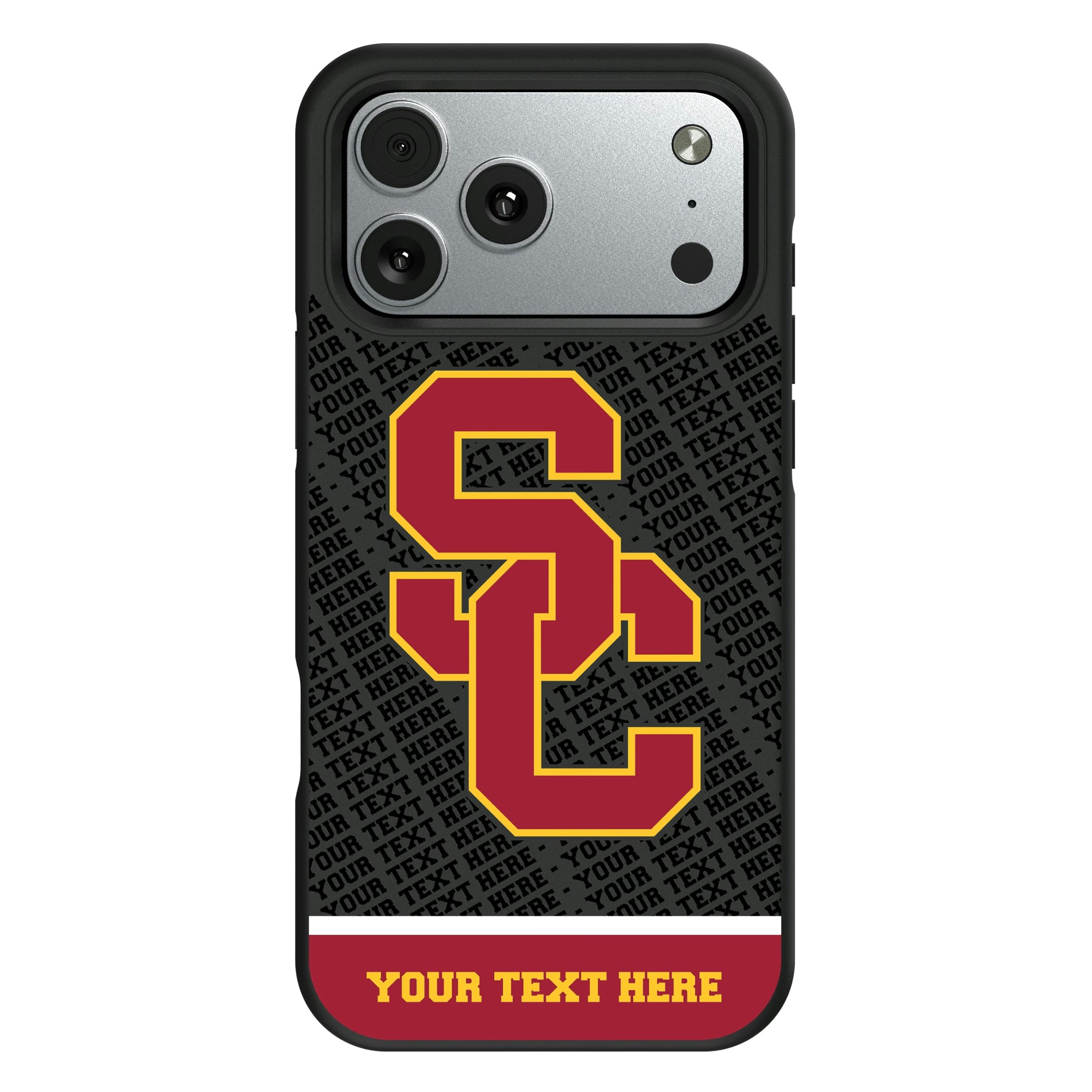 University of Southern California Trojans Personalized EndZone Plus iPhone Bump Phone Case for Apple iPhone#Device_iPhone 17 Pro Max