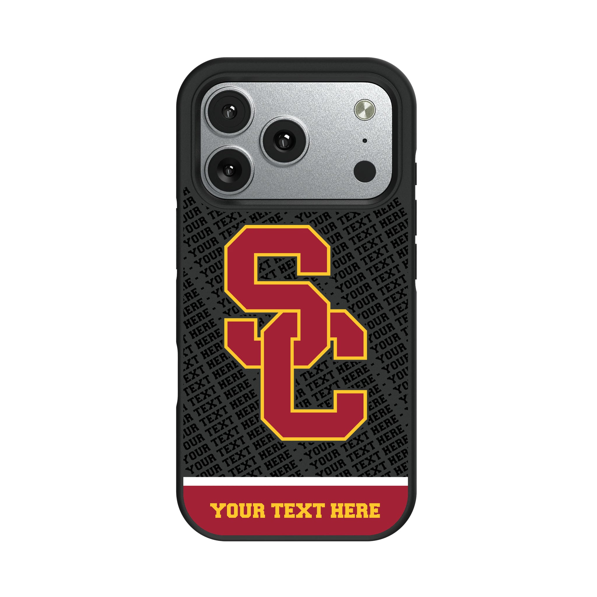 University of Southern California Trojans Personalized EndZone Plus iPhone Bump Phone Case for Apple iPhone#Device_iPhone 17 Pro