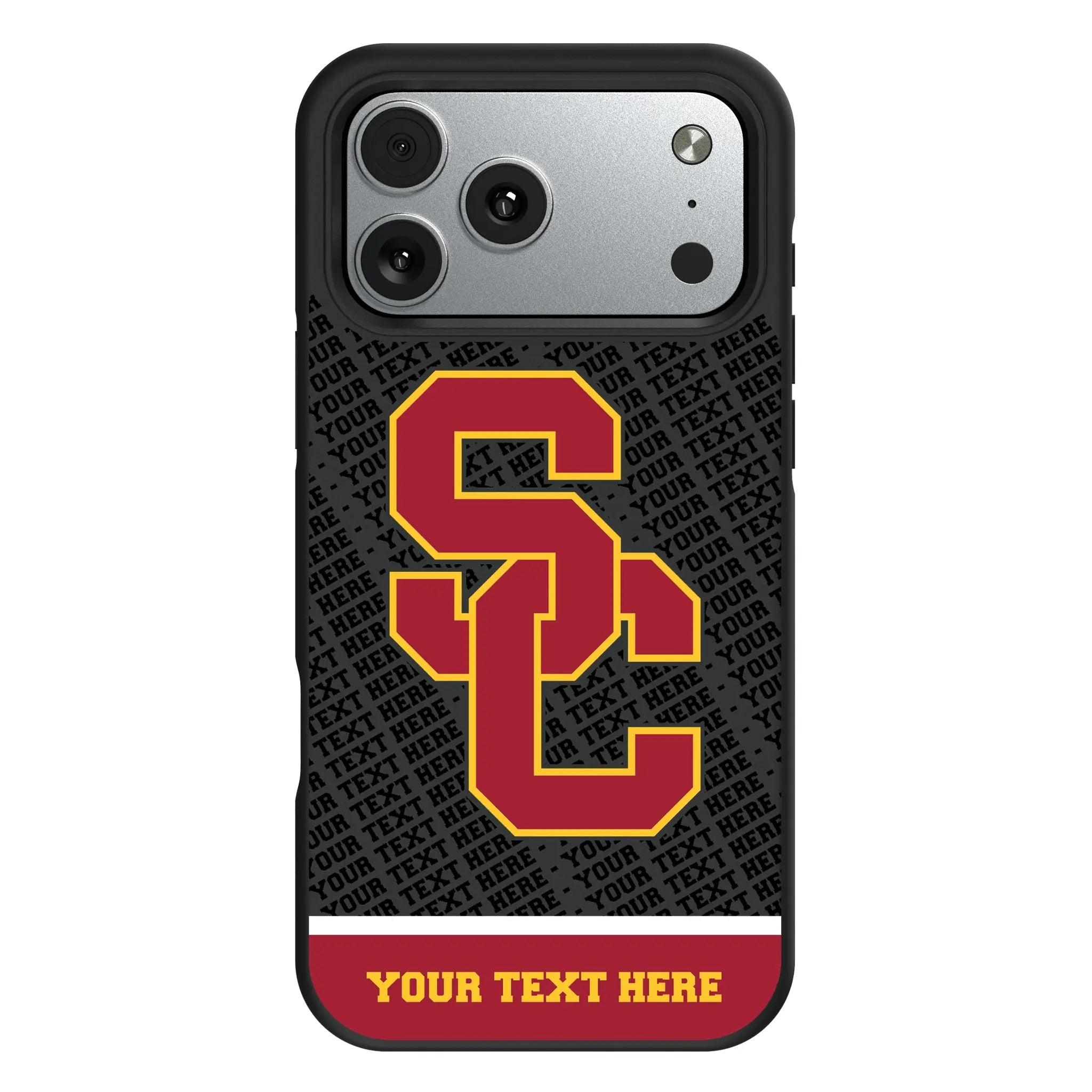 University of Southern California Trojans Personalized EndZone Plus iPhone Bump Phone Case for Apple iPhone#Device_iPhone 17 Pro Max