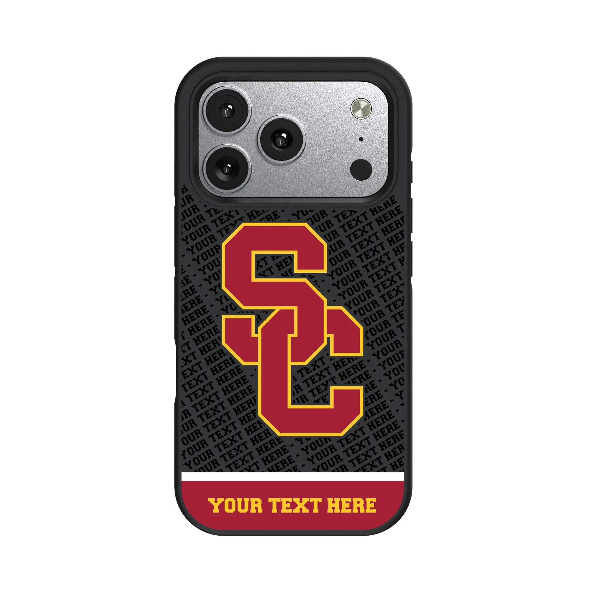 University of Southern California Trojans Personalized EndZone Plus iPhone Bump Phone Case for Apple iPhone#Device_iPhone 17 Pro