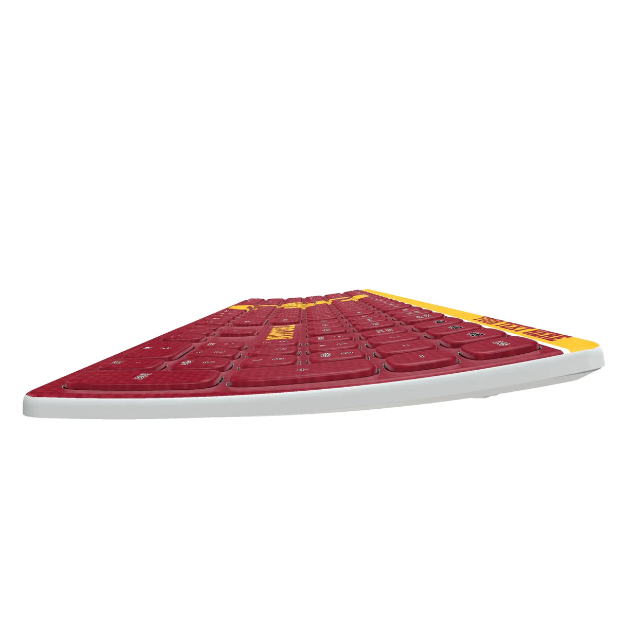 University of Southern California Trojans Personalized Endzone Solid KKB605 Curved Wireless Keyboard