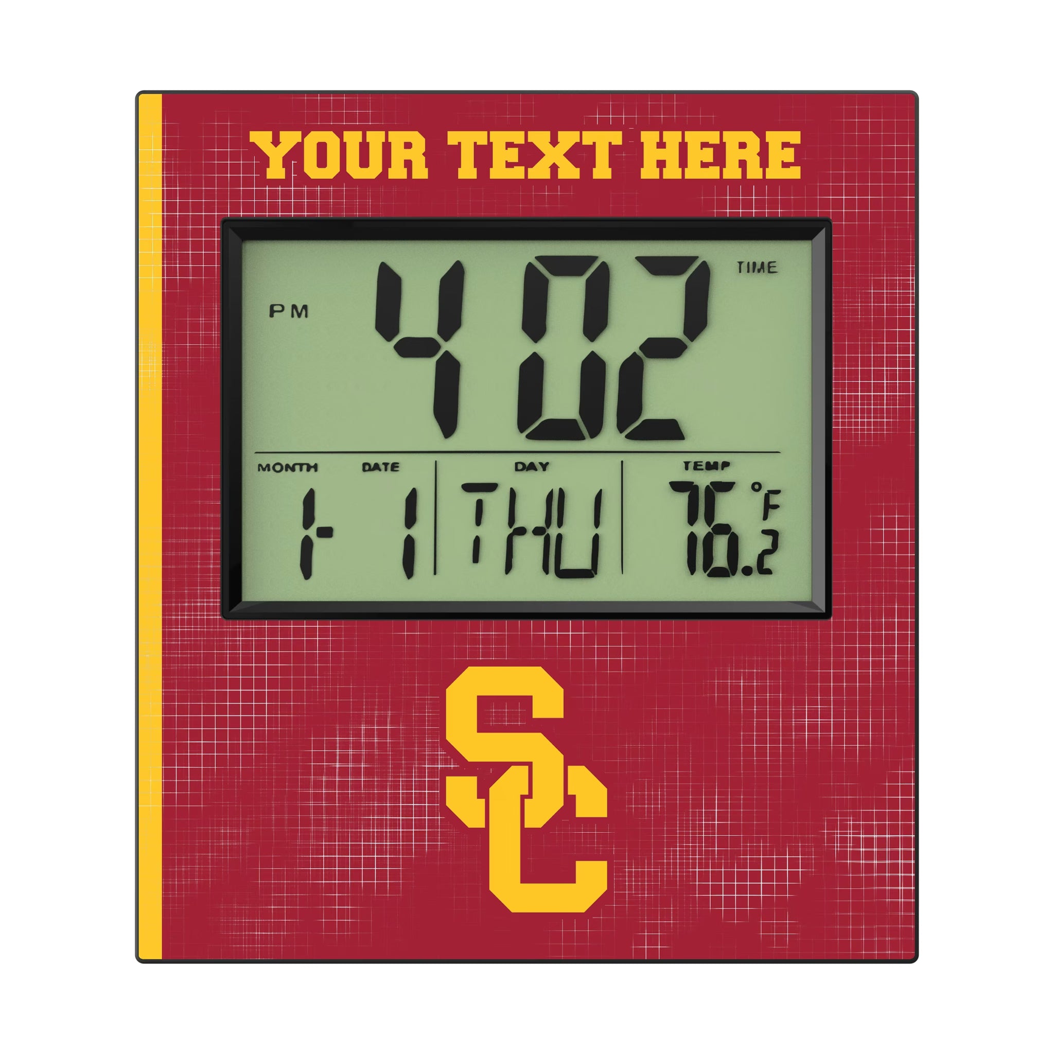 University of Southern California Trojans Personalized Hatch Wall Clock