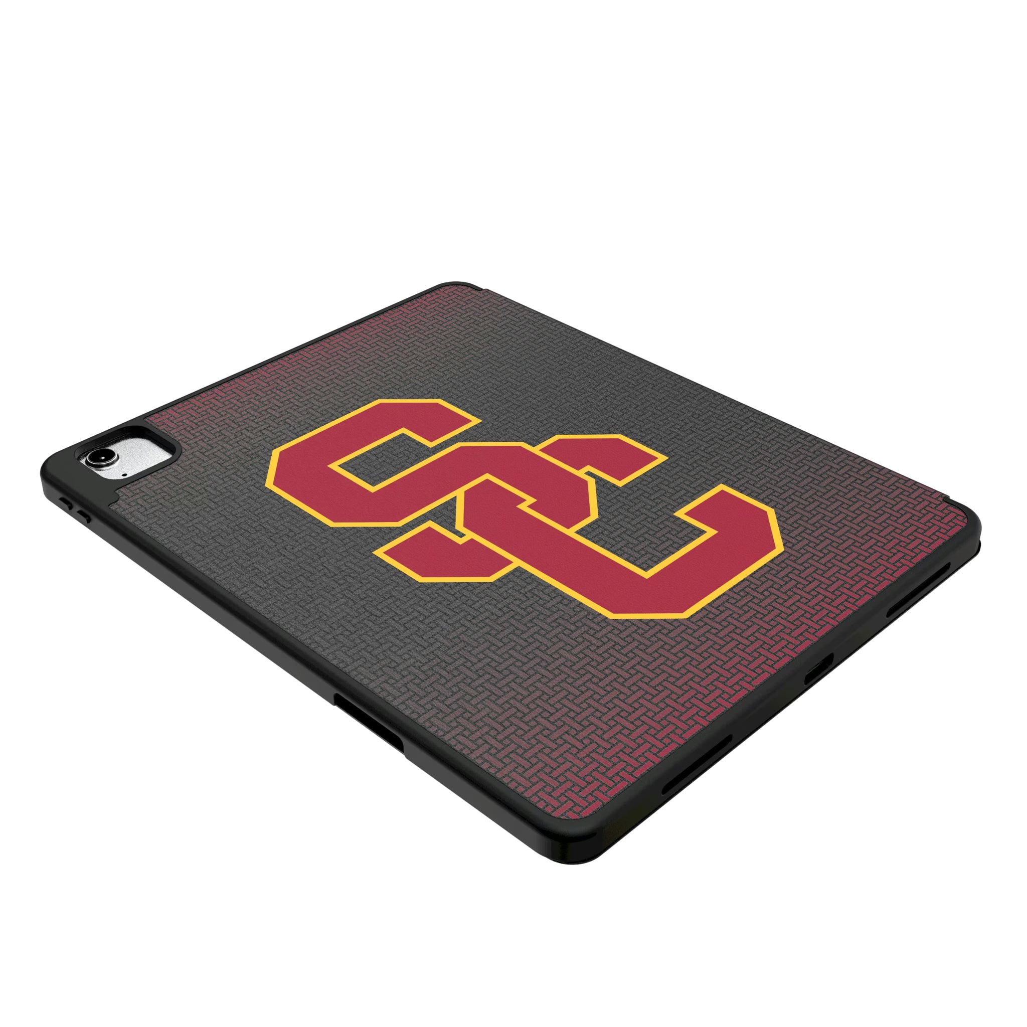 University of Southern California Trojans Personalized Linen iPad Tablet Case for Apple iPad - Isometric View