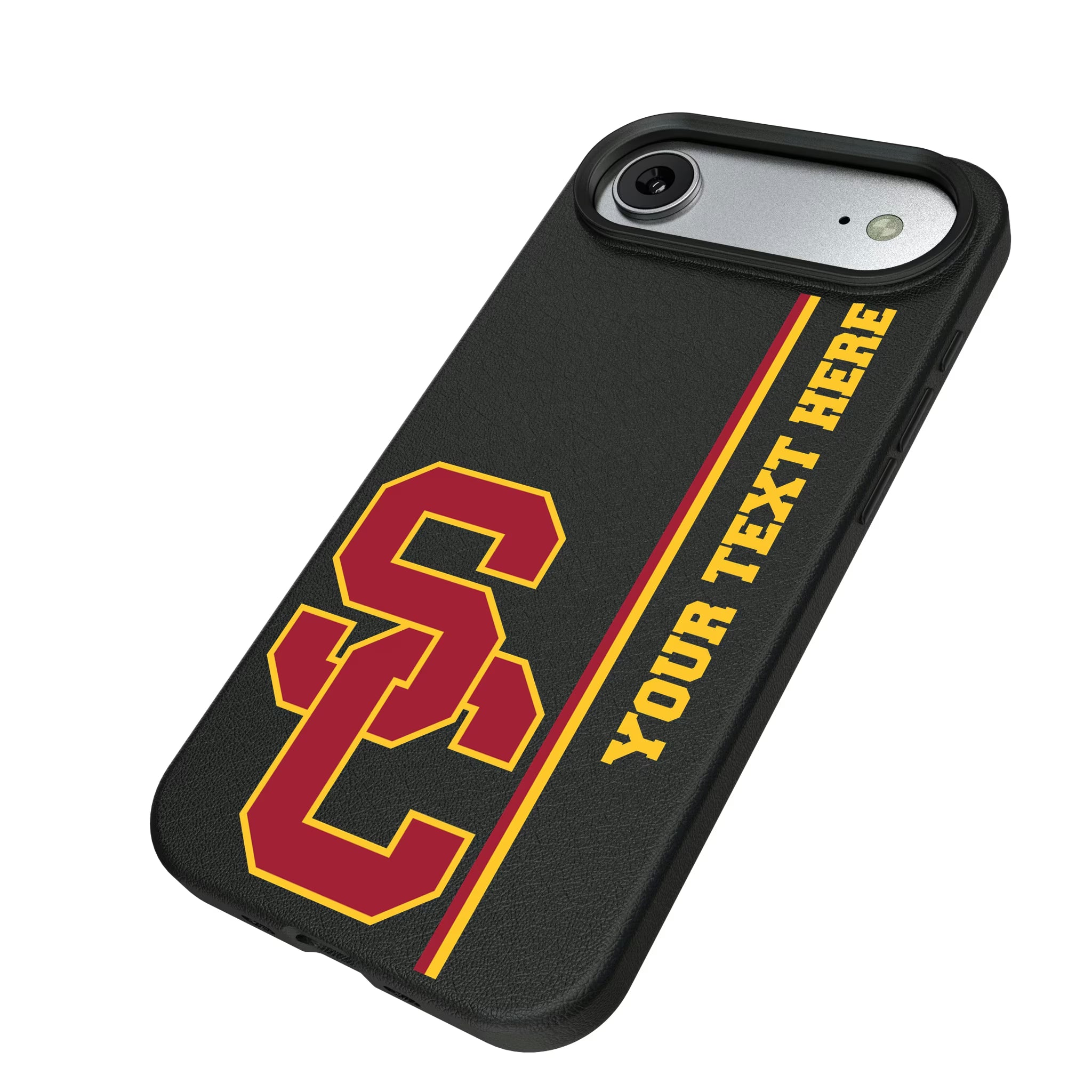 University of Southern California Trojans Personalized Sidebard iPhone MagSafe Compatible Phone Case for Apple iPhone - Isometric View#Device_iPhone Air
