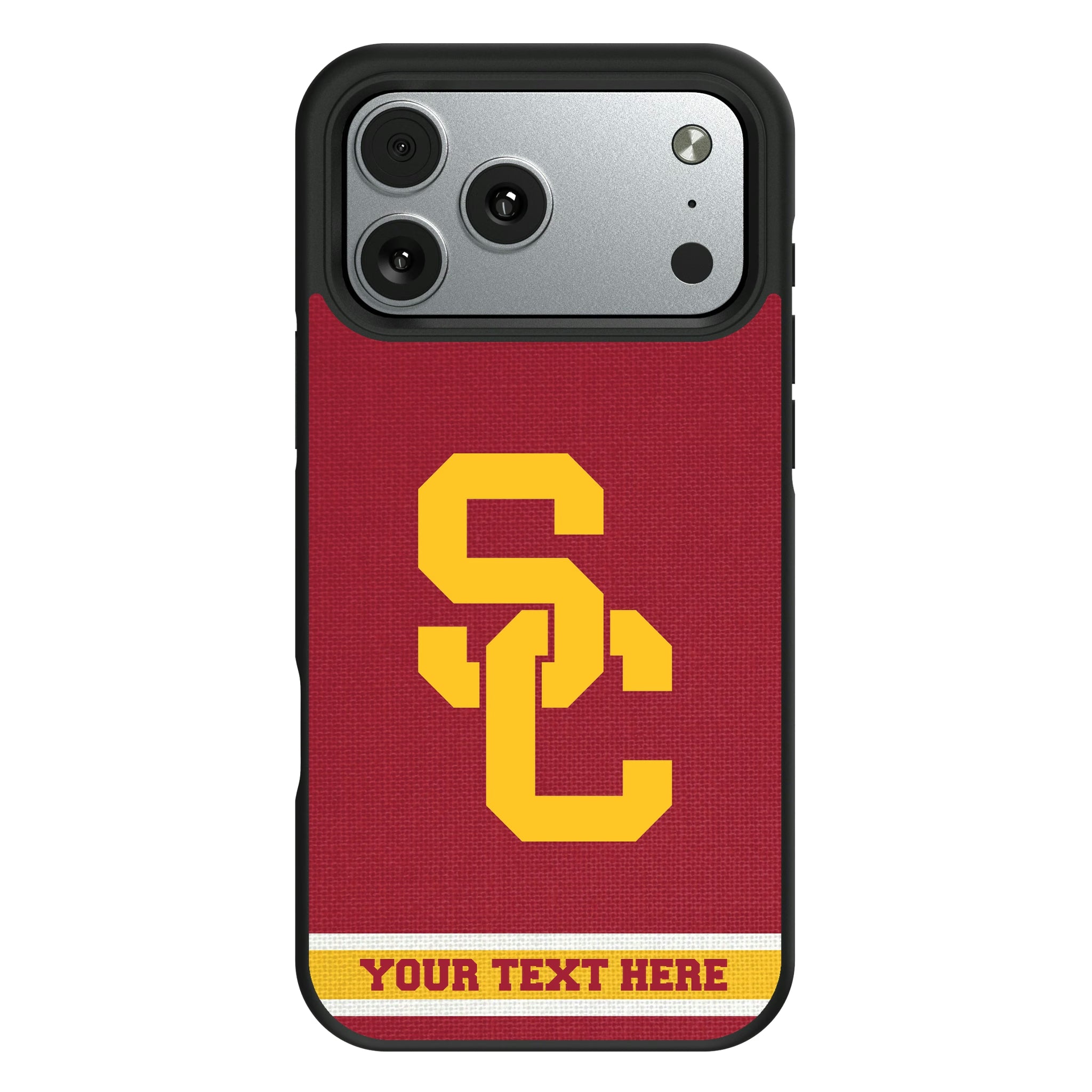 University of Southern California Trojans Personalized Stripe iPhone Bump Phone Case for Apple iPhone#Device_iPhone 17 Pro Max