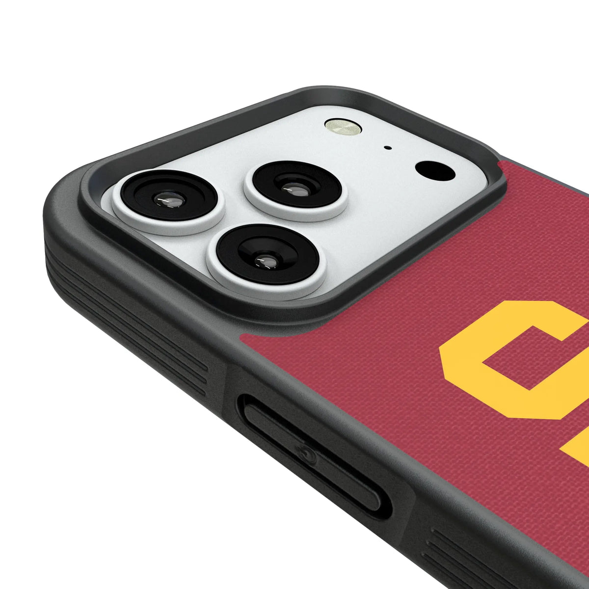 University of Southern California Trojans Personalized Stripe iPhone Bump Phone Case for Apple iPhone - Detail#Device_iPhone 18 Pro