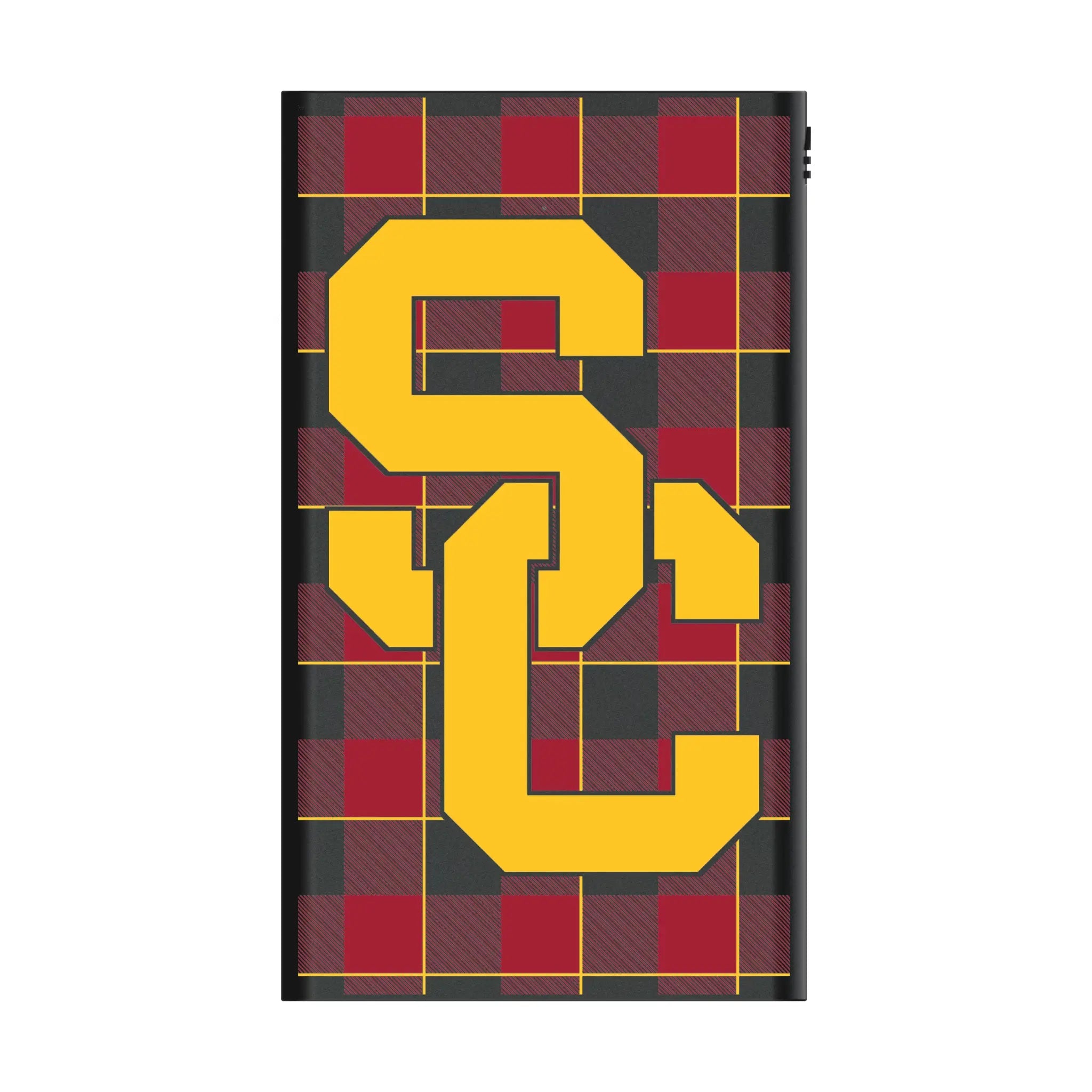 University of Southern California Trojans Plaid 5000mAh Flat Power Bank