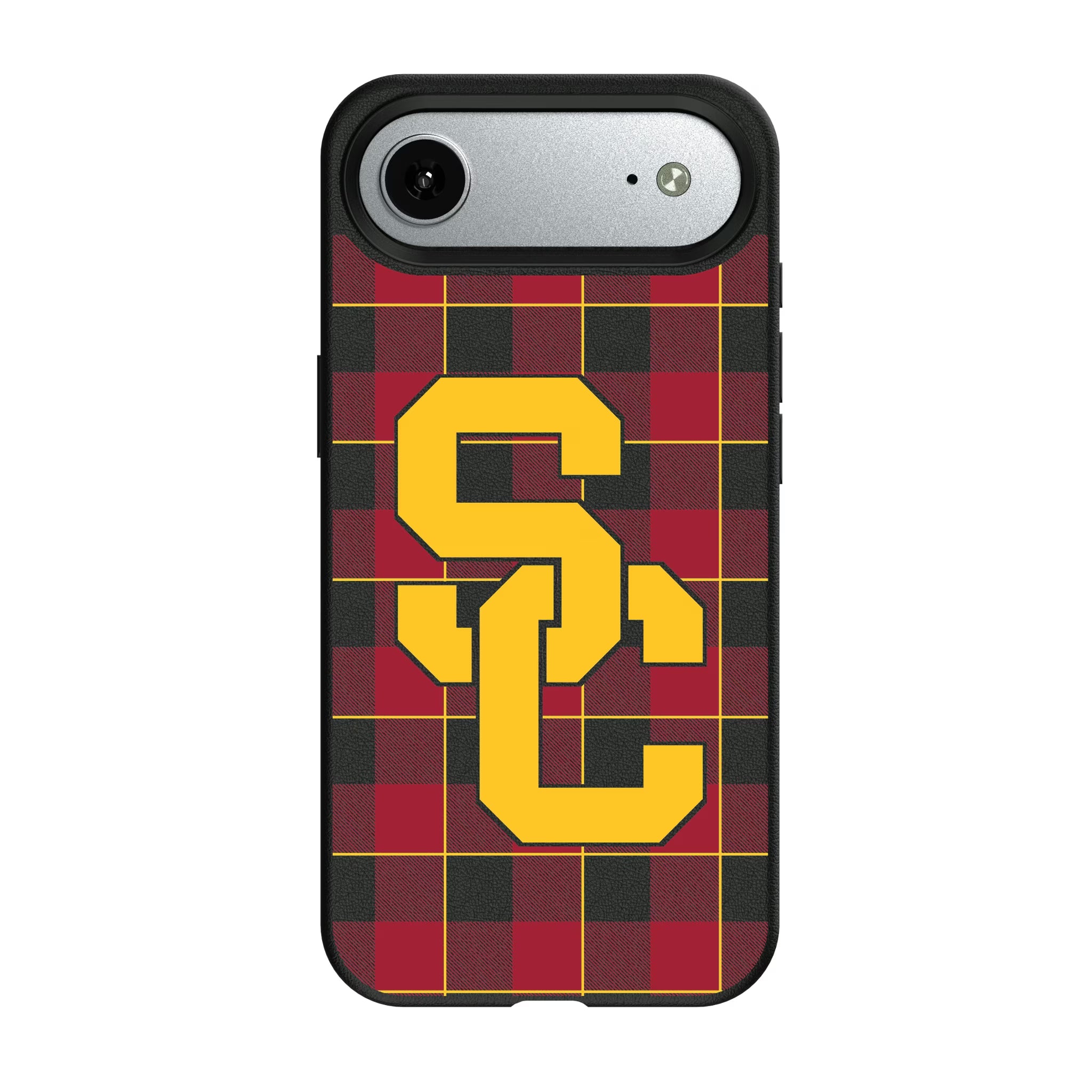 University of Southern California Trojans Plaid iPhone MagSafe Compatible Phone Case for Apple iPhone#Device_iPhone Air