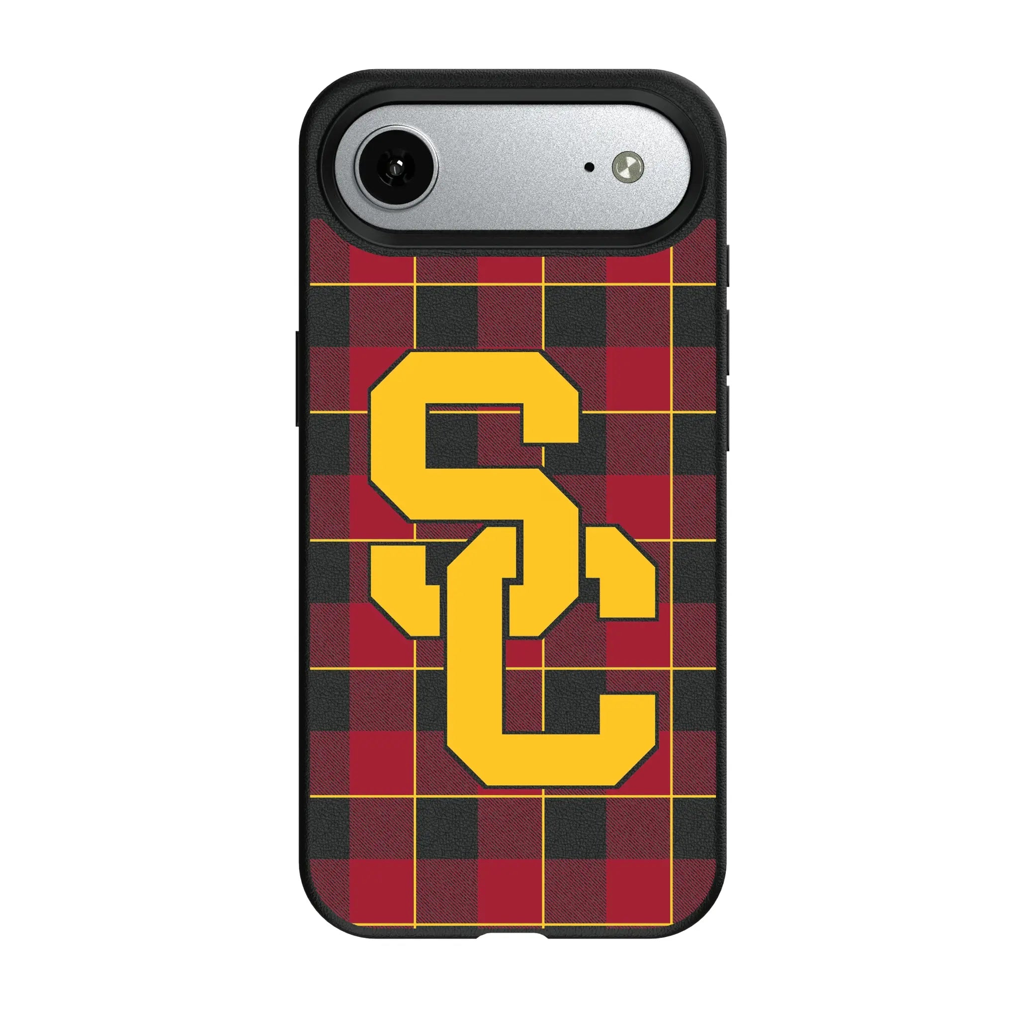 University of Southern California Trojans Plaid iPhone MagSafe Compatible Phone Case for Apple iPhone#Device_iPhone Air