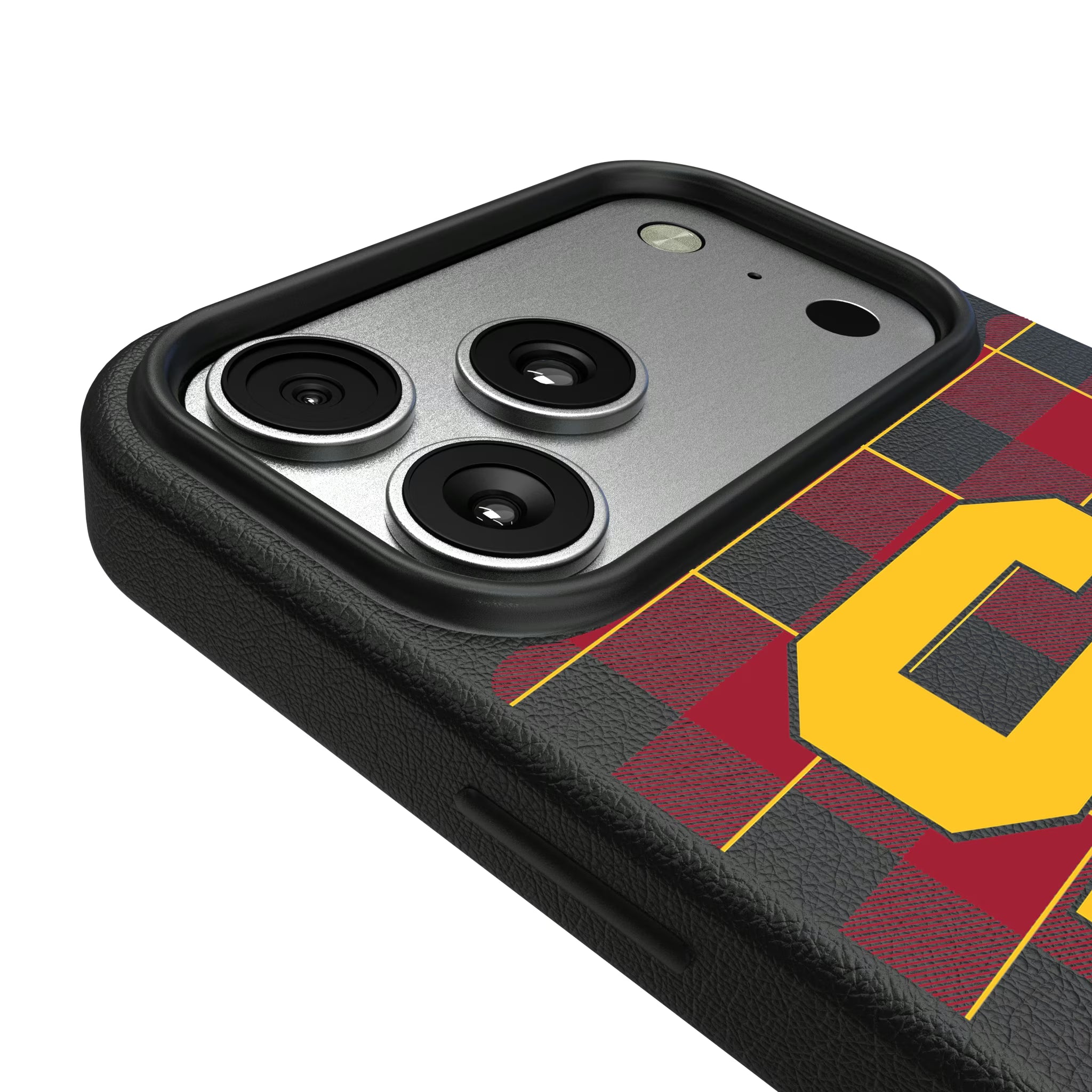 University of Southern California Trojans Plaid iPhone MagSafe Compatible Phone Case for Apple iPhone - Detail#Device_iPhone 17 Pro Max