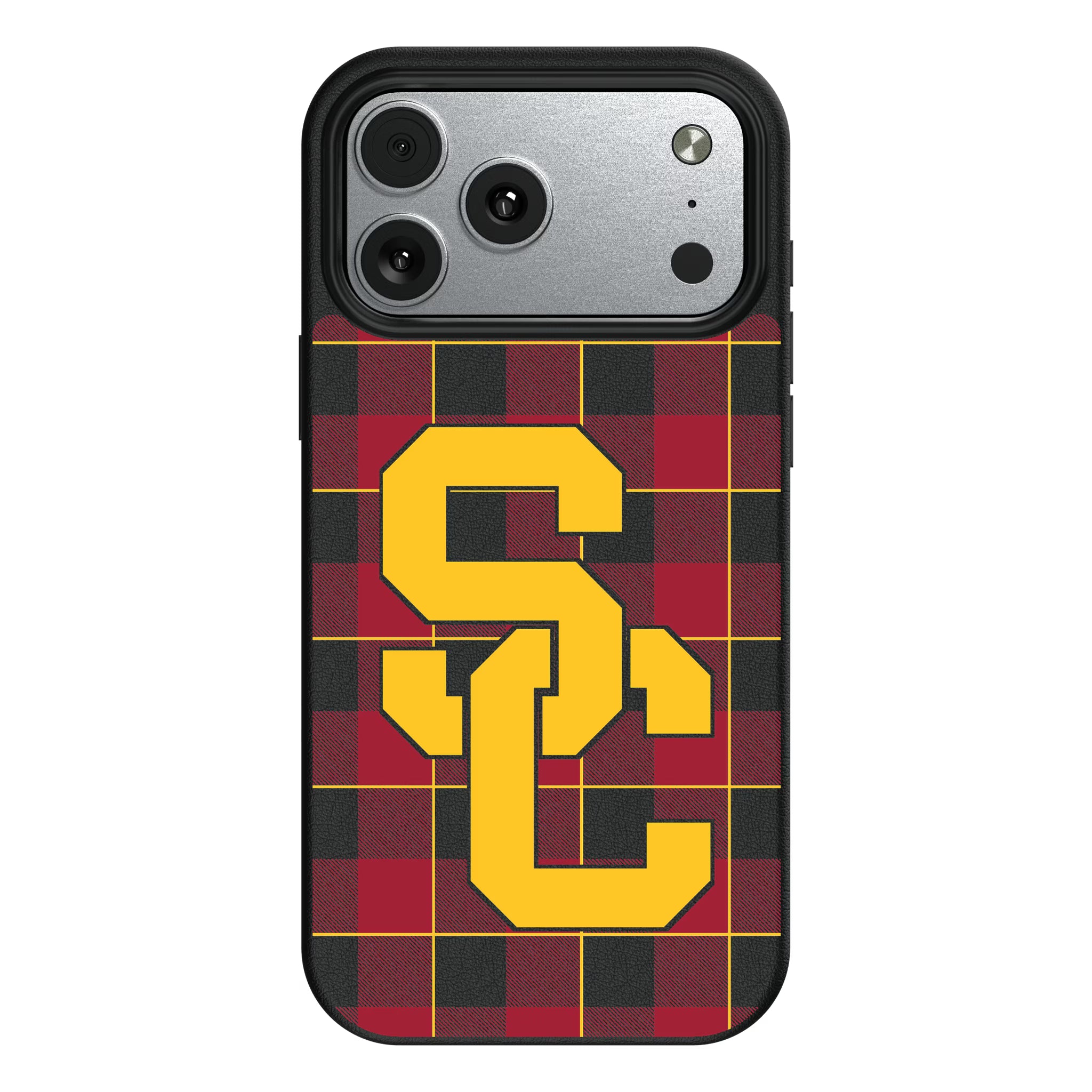 University of Southern California Trojans Plaid iPhone MagSafe Compatible Phone Case for Apple iPhone#Device_iPhone 17 Pro Max
