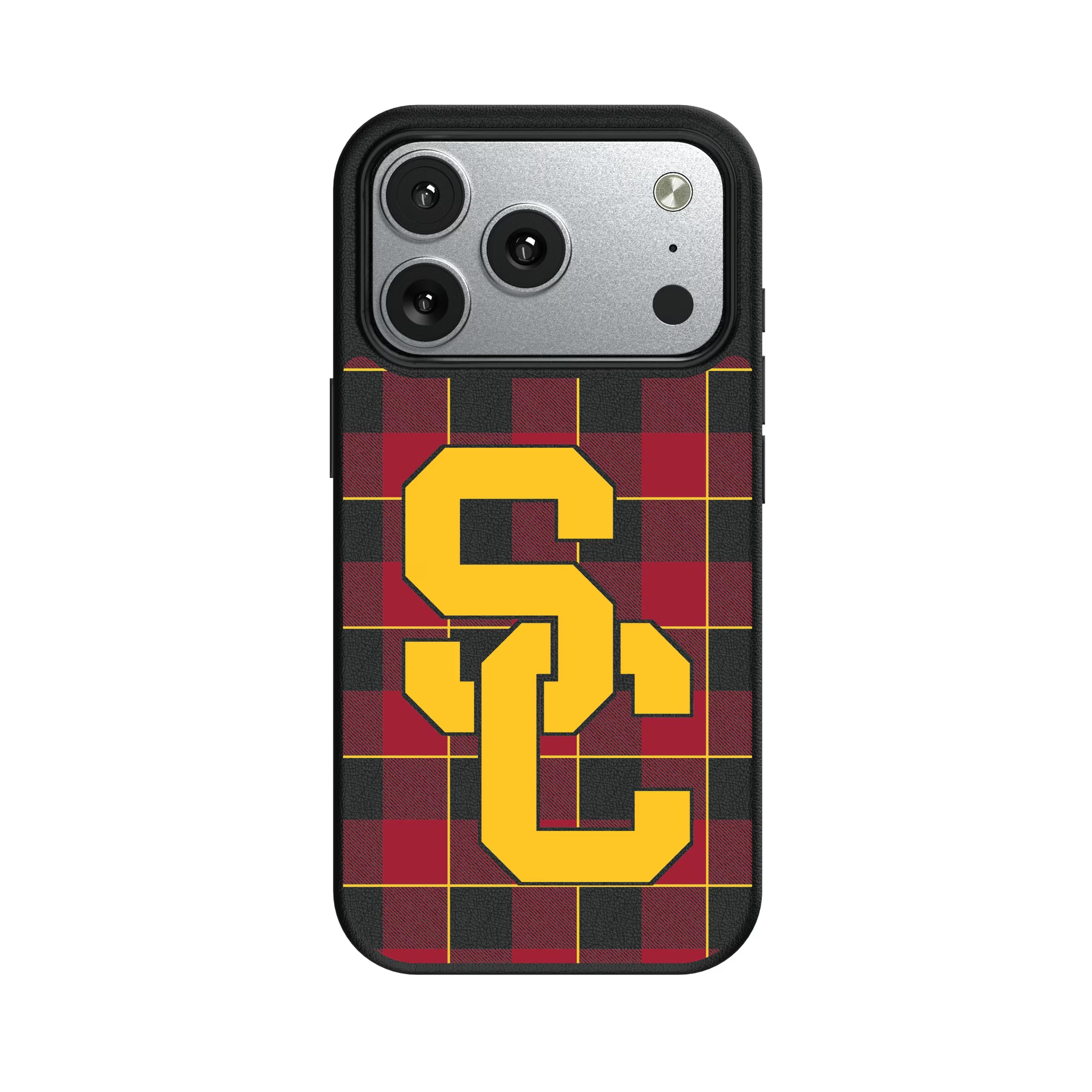 University of Southern California Trojans Plaid iPhone MagSafe Compatible Phone Case for Apple iPhone#Device_iPhone 17 Pro