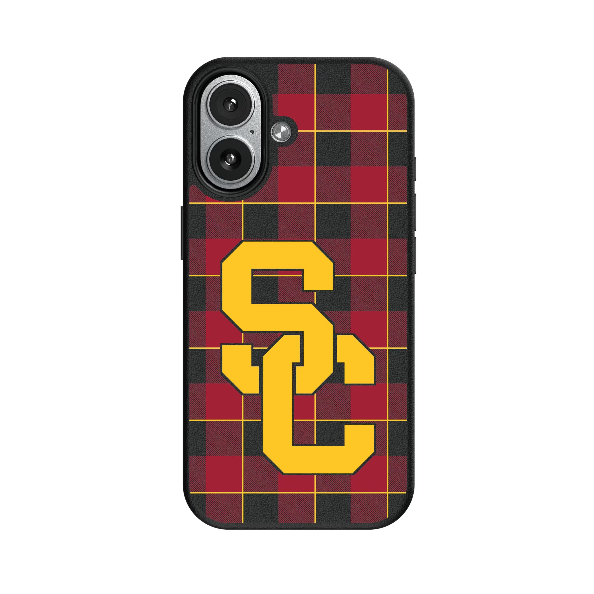 University of Southern California Trojans Plaid iPhone MagSafe Compatible Phone Case for Apple iPhone#Device_iPhone 17