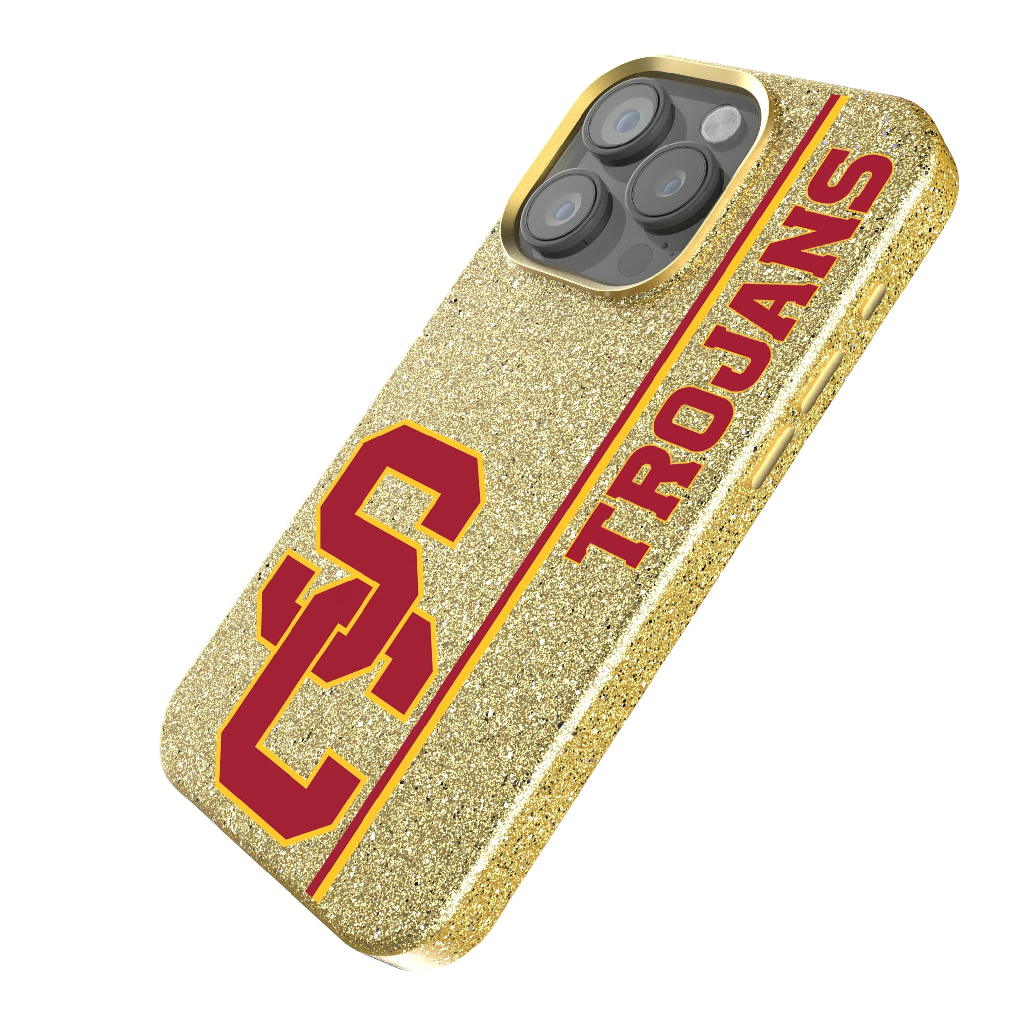 University of Southern California Trojans Sidebar iPhone Bling Phone Case for Apple iPhone - Isometric View
