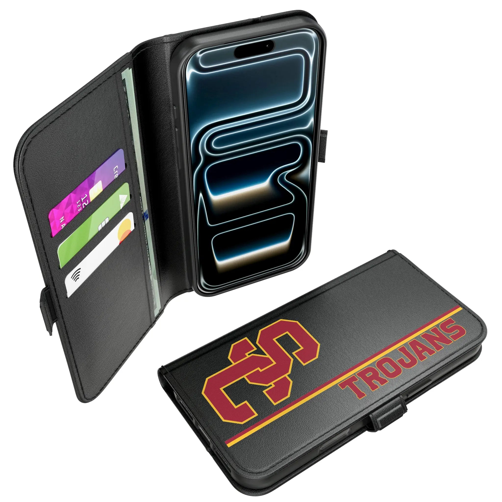 University of Southern California Trojans Sidebar iPhone Folio Phone Case for Apple iPhone#Device_iPhone 17 Pro Max