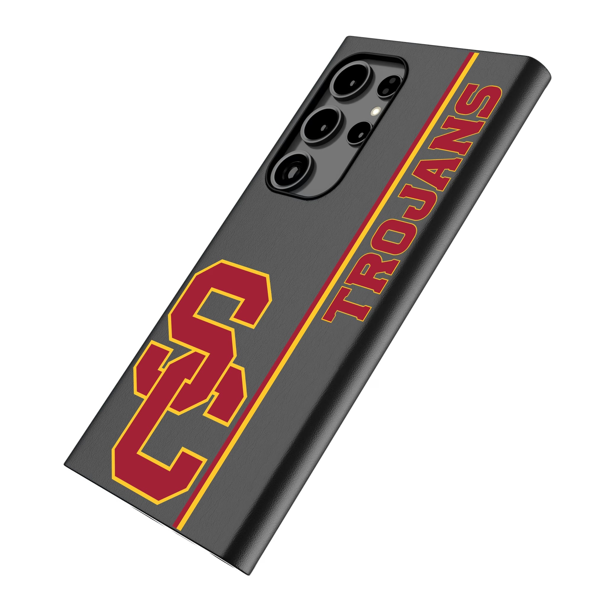 University of Southern California Trojans Sidebar Galaxy MagSafe Compatible Phone Case for Samsung Galaxy - Isometric View