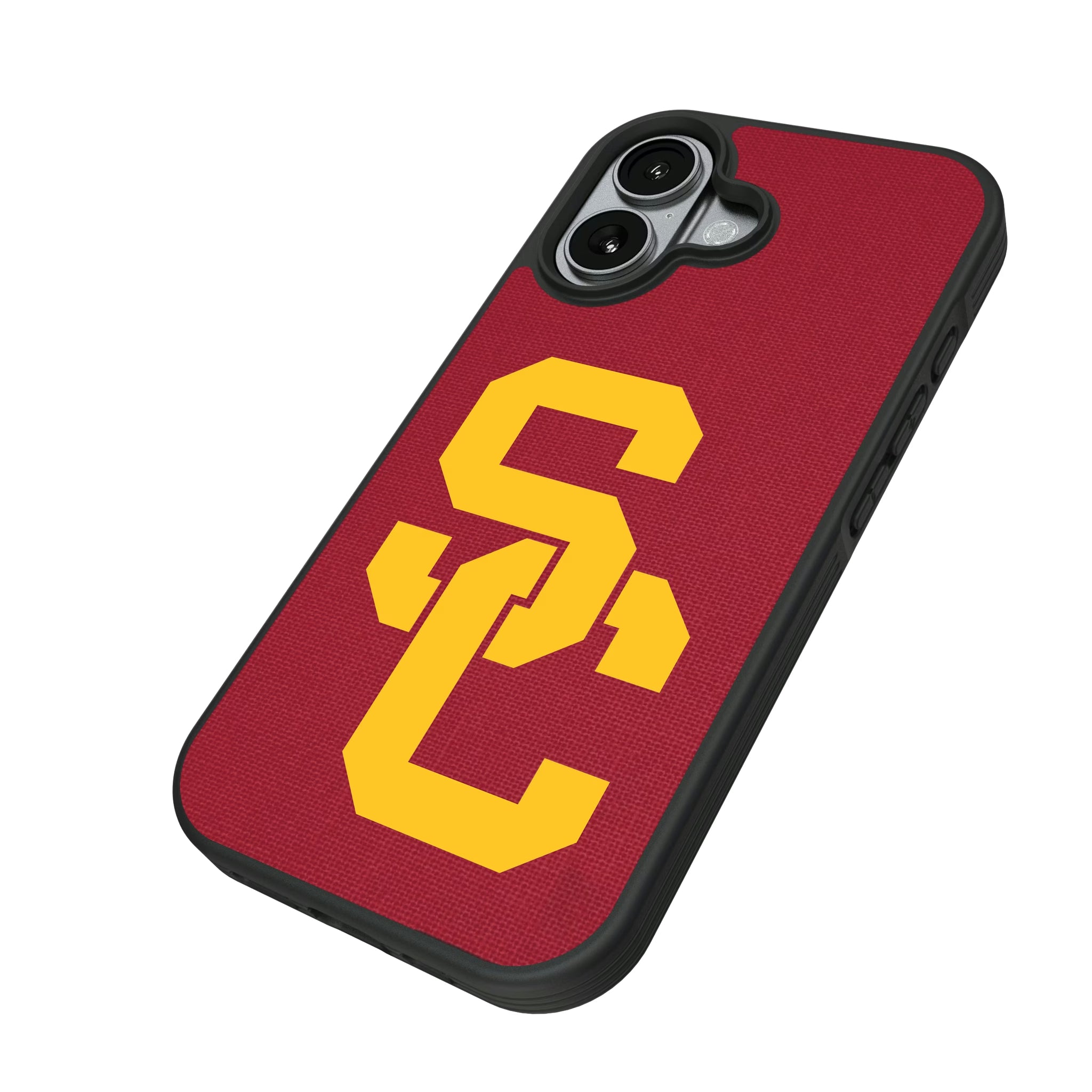 University of Southern California Trojans Solid iPhone Bump Phone Case for Apple iPhone - Isometric View#Device_iPhone 17