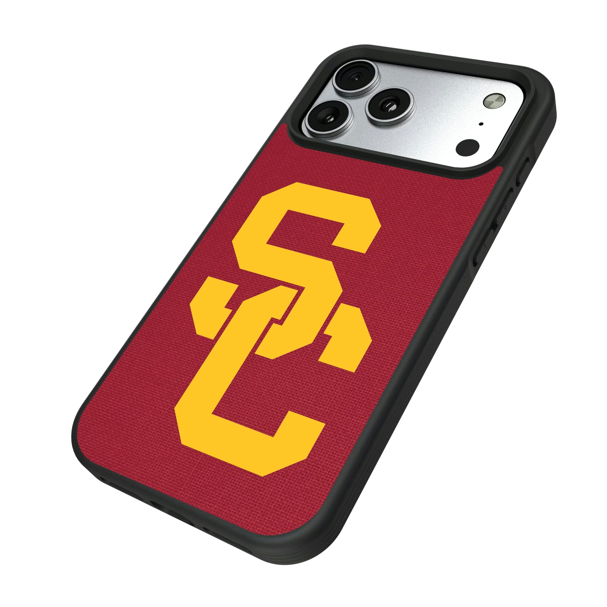 University of Southern California Trojans Solid iPhone Bump Phone Case for Apple iPhone - Isometric View#Device_iPhone 17 Pro Max