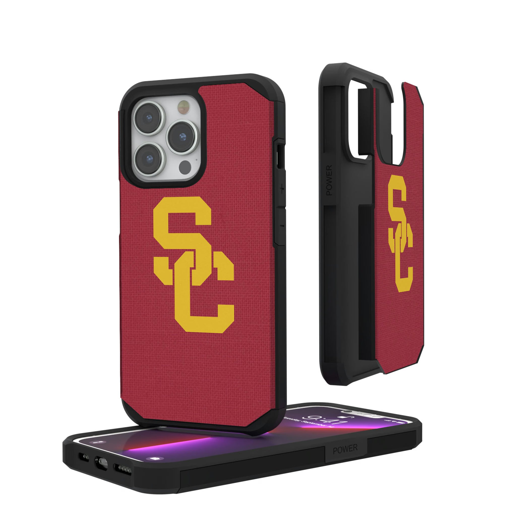 University of Southern California Trojans Solid iPhone Rugged Phone Case for Apple iPhone