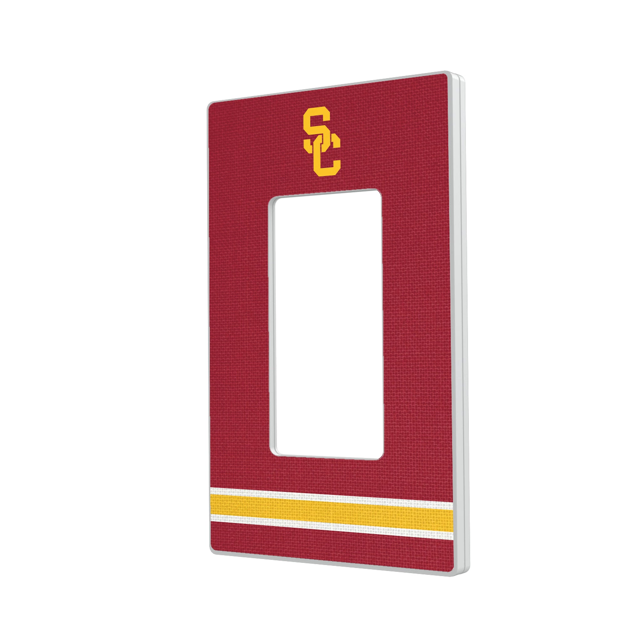 University of Southern California Trojans Stripe Hidden-Screw Light Switch Plate#Style_Single Rocker