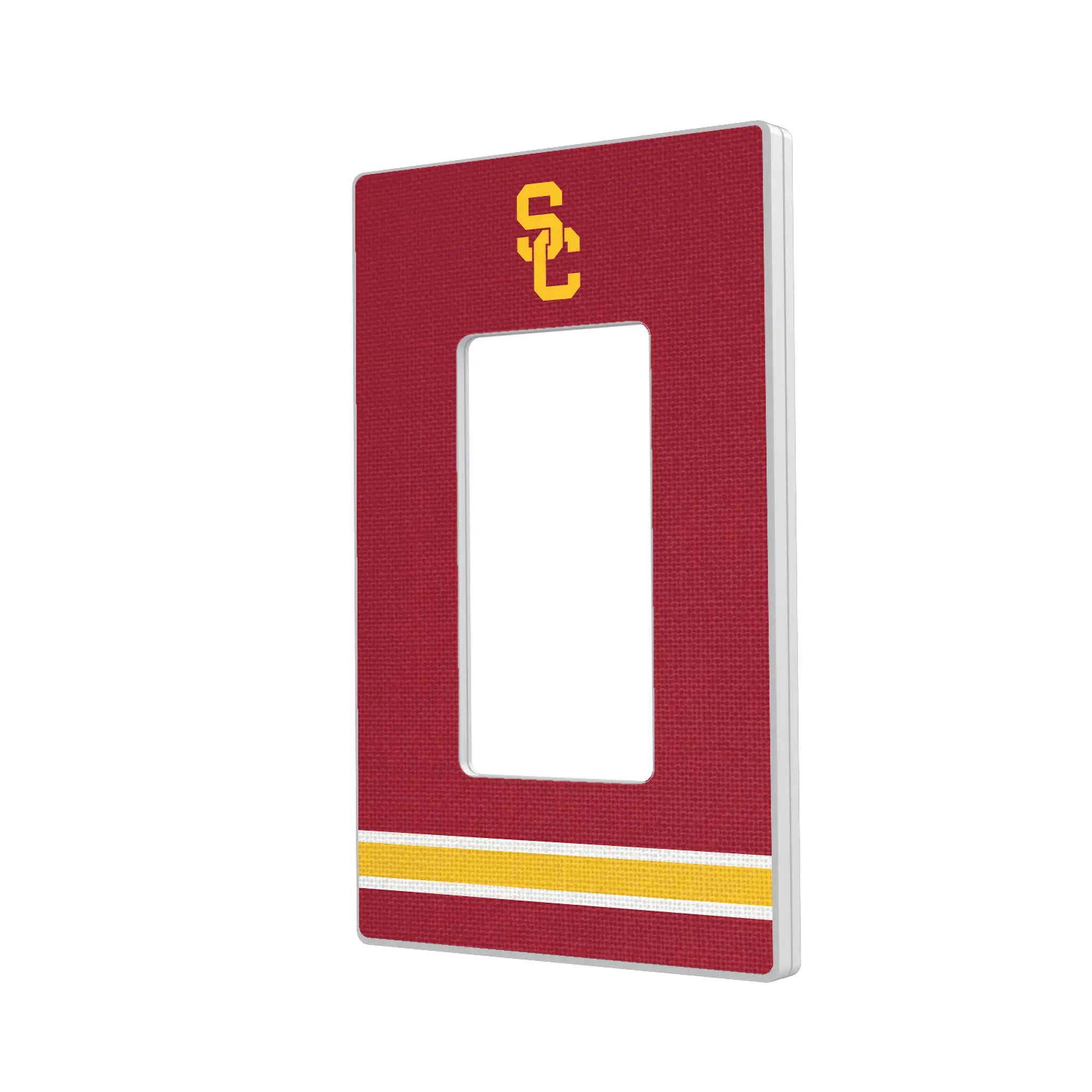 University of Southern California Trojans Stripe Hidden-Screw Light Switch Plate#Style_Single Rocker