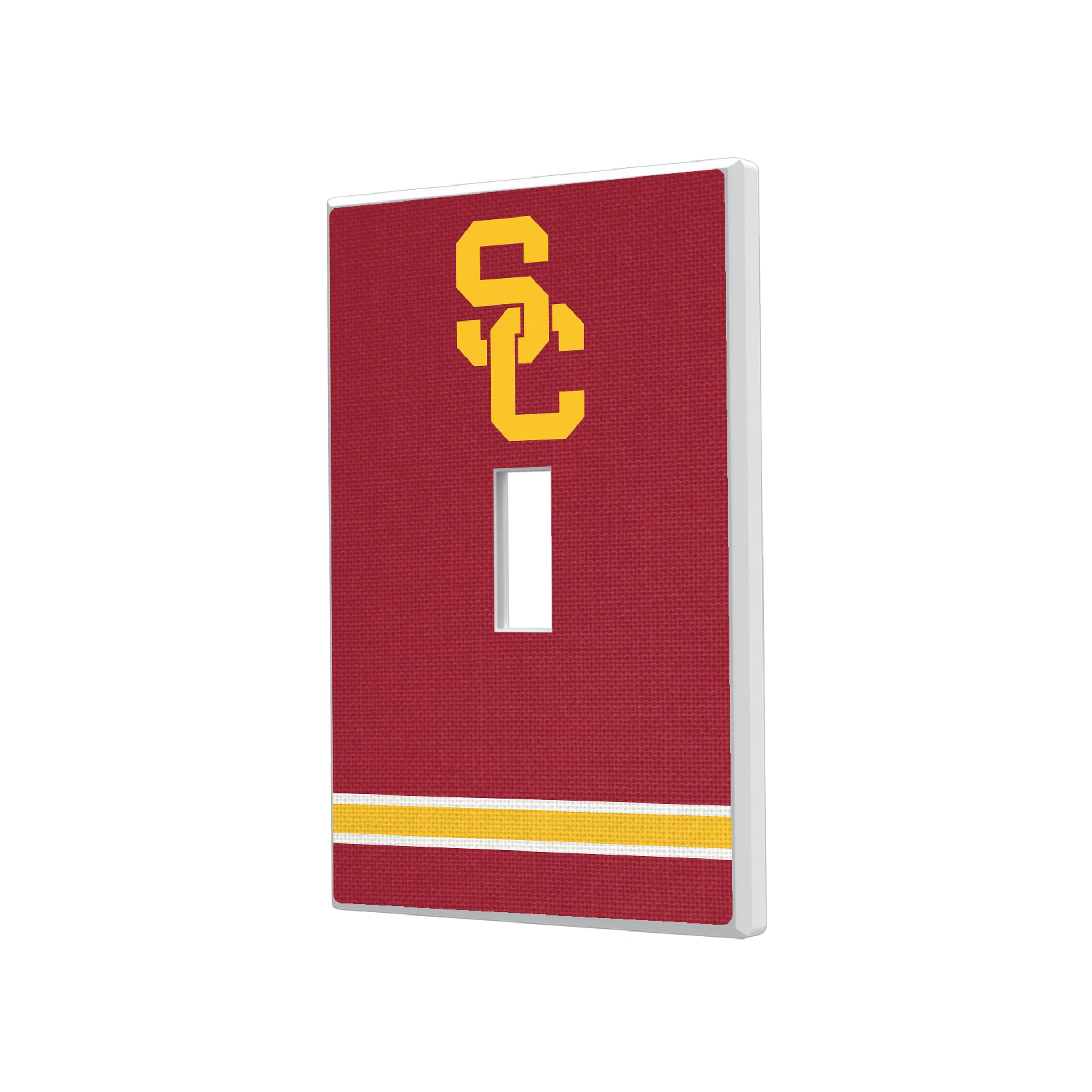 University of Southern California Trojans Stripe Hidden-Screw Light Switch Plate#Style_Single Toggle