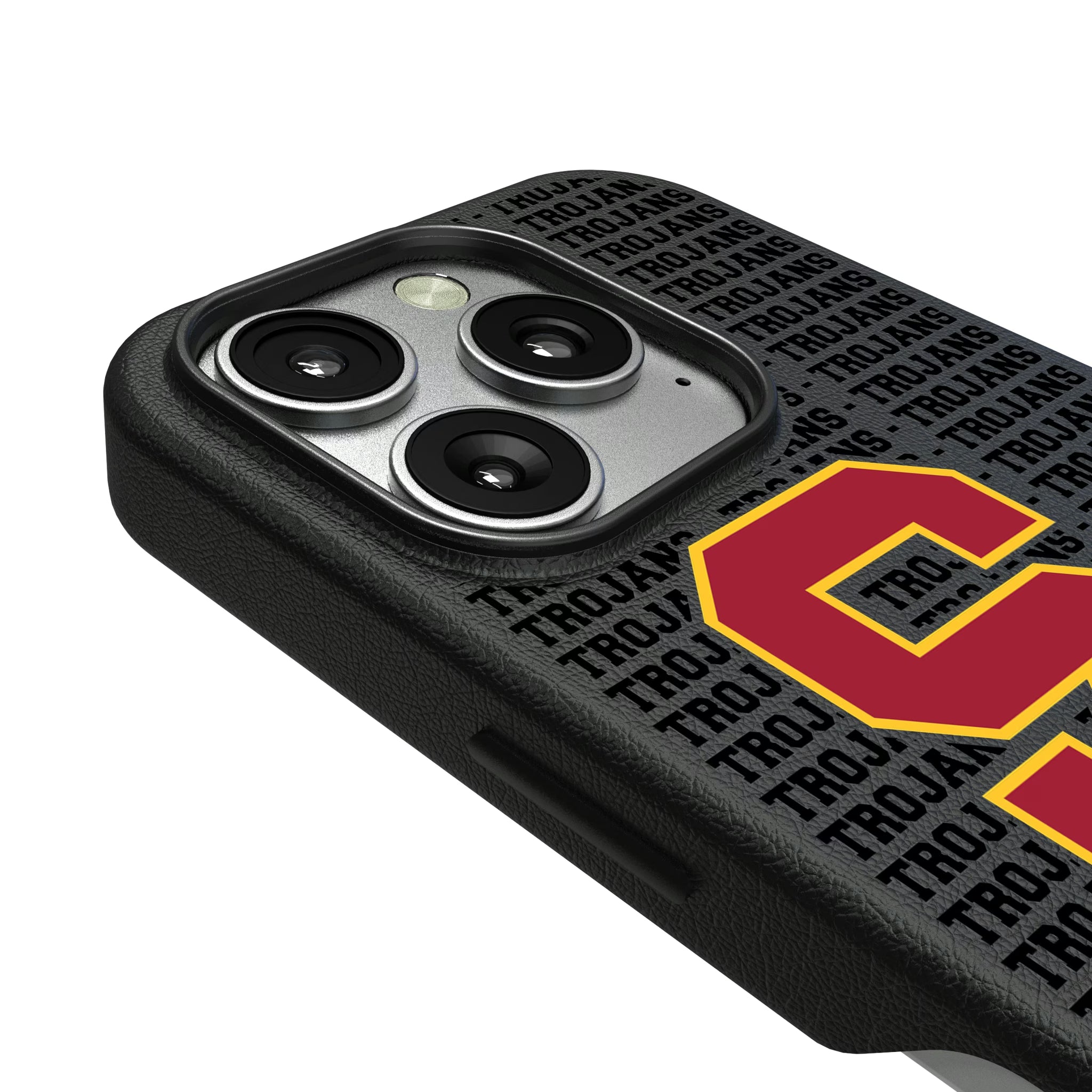 University of Southern California Trojans Text Backdrop iPhone MagSafe Compatible Phone Case for Apple iPhone - Detail
