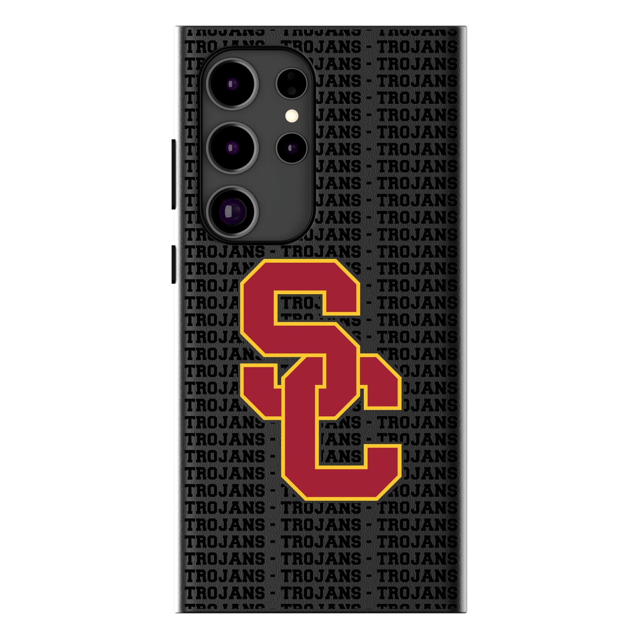 University of Southern California Trojans Text Backdrop Galaxy MagSafe Compatible Phone Case for Samsung Galaxy