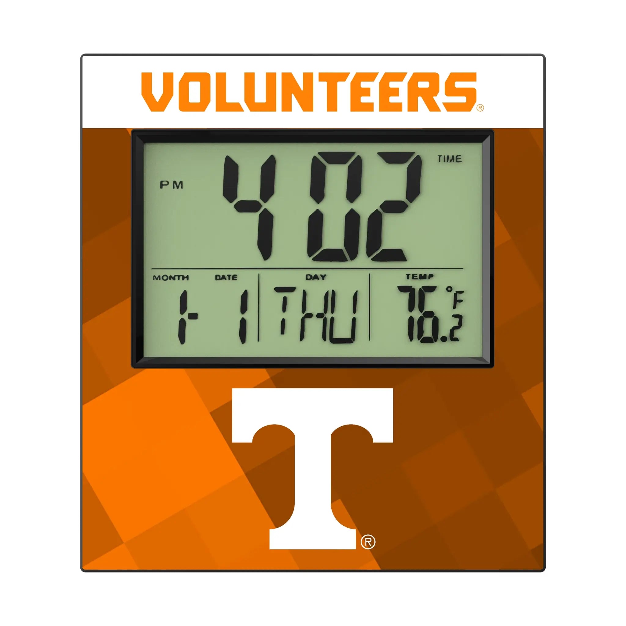 University of Tennessee Volunteers Color Block Wall Clock