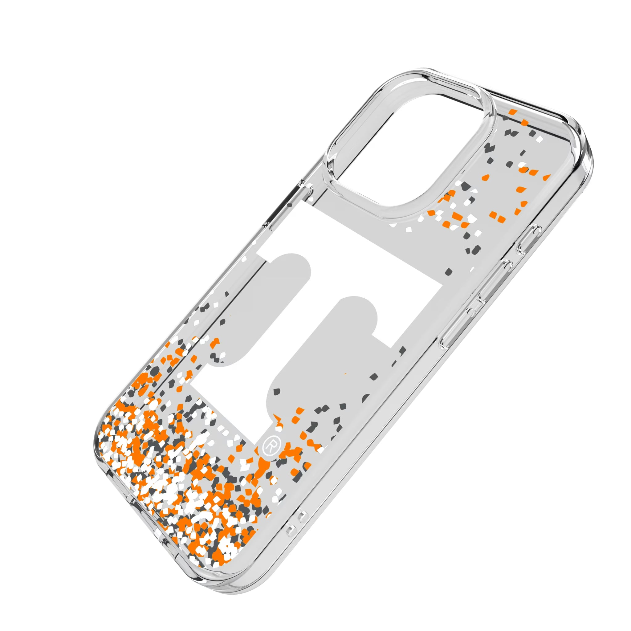 University of Tennessee Volunteers Confetti iPhone Clear Phone Case for Apple iPhone - Isometric View