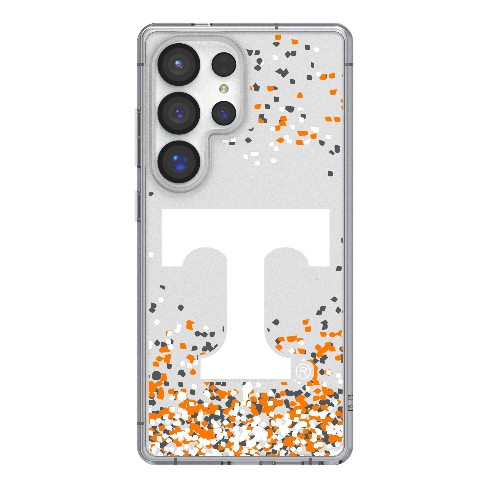 University of Tennessee Volunteers Confetti Galaxy Clear Phone Case for Samsung Galaxy